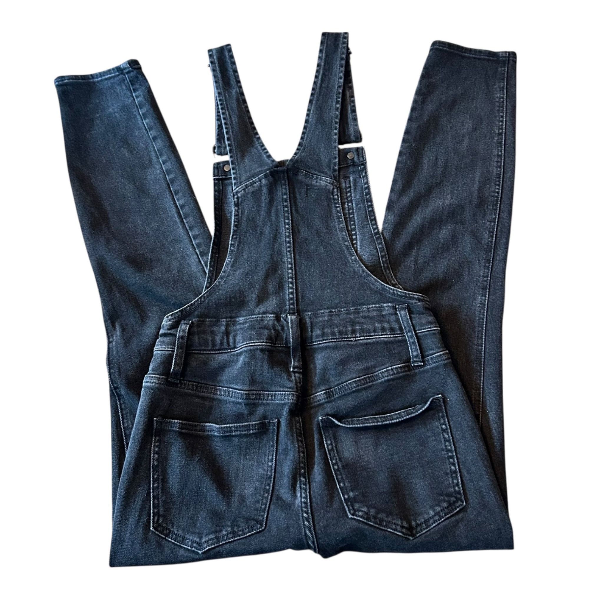 Madewell Madewell Black Boho Grunge Festival Denim Overalls XXS Size 24" / US 00 / IT 34 - 5 Thumbnail
