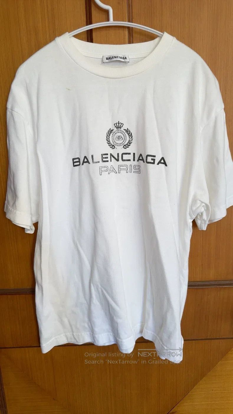 Balenciaga Balenciaga White Wheat T-Shirt Size US XS / EU 42 / 0 - 1 Thumbnail