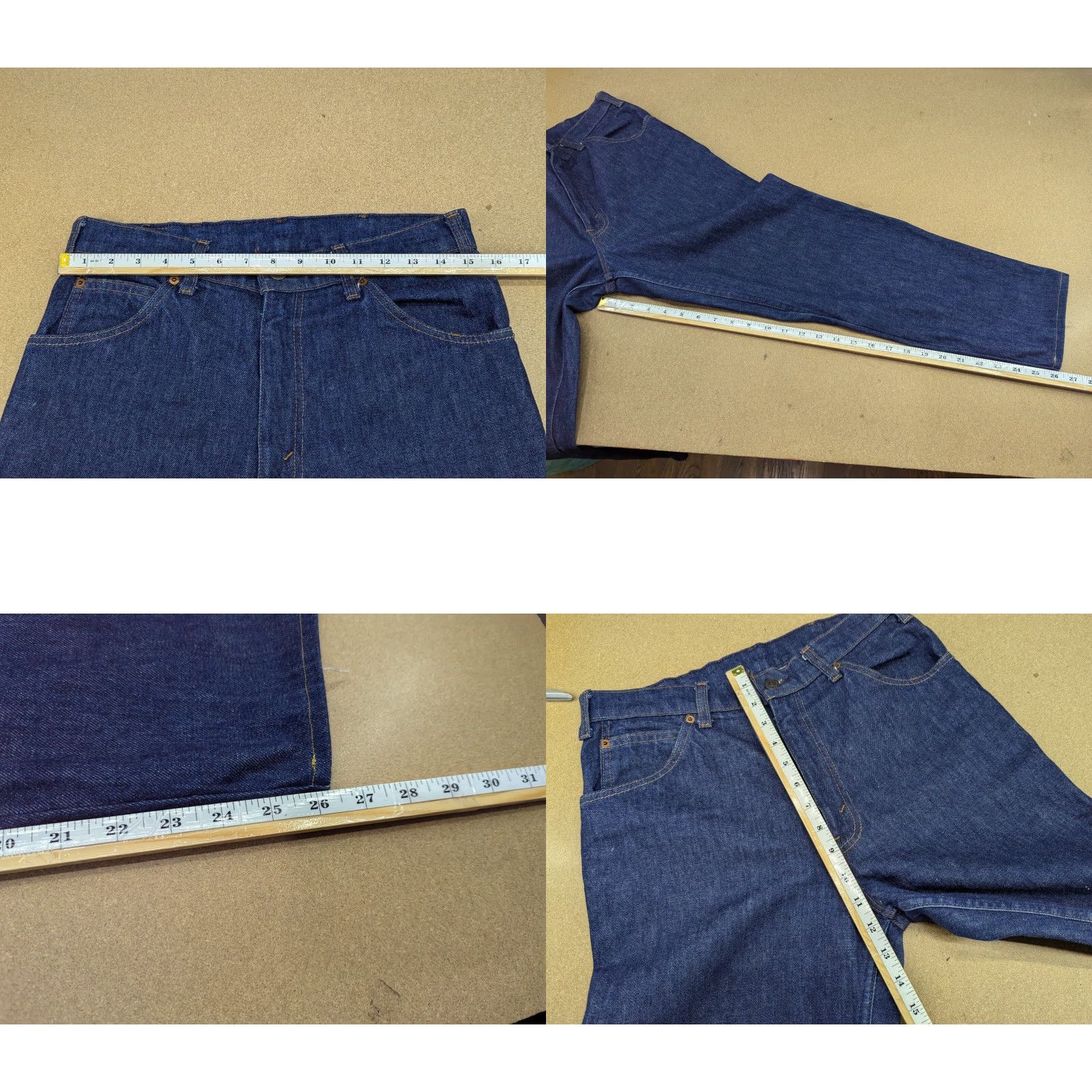 Levi's VINTAGE Levi's 630 Jeans Mens W31 L26.5 Blue Denim Mid Rise Orange Tab Straight 80s rarity Men Blue Jeans Size US 31 - 8 Thumbnail