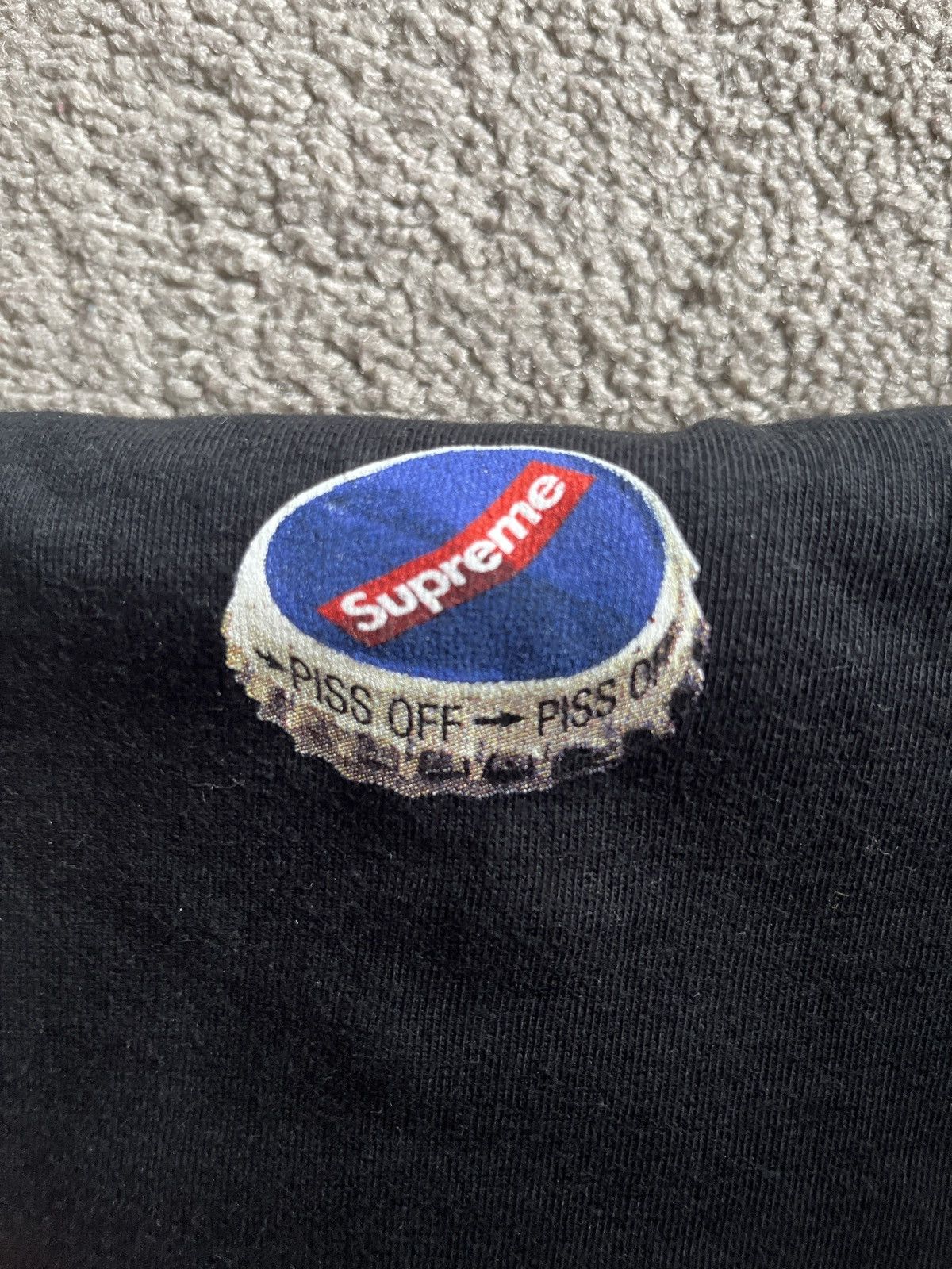 Supreme Supreme Bottle Cap tee size medium FW18 black Size US M / EU 48-50 / 2 - 1 Thumbnail