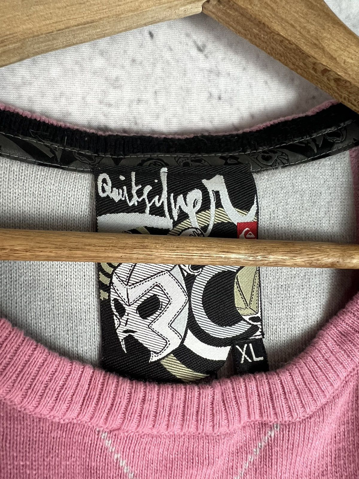 Quiksilver × Vintage Vintage 00s Quiksilver Skull Skate Sweater Y2K Size US XL / EU 56 / 4 - 3 Thumbnail