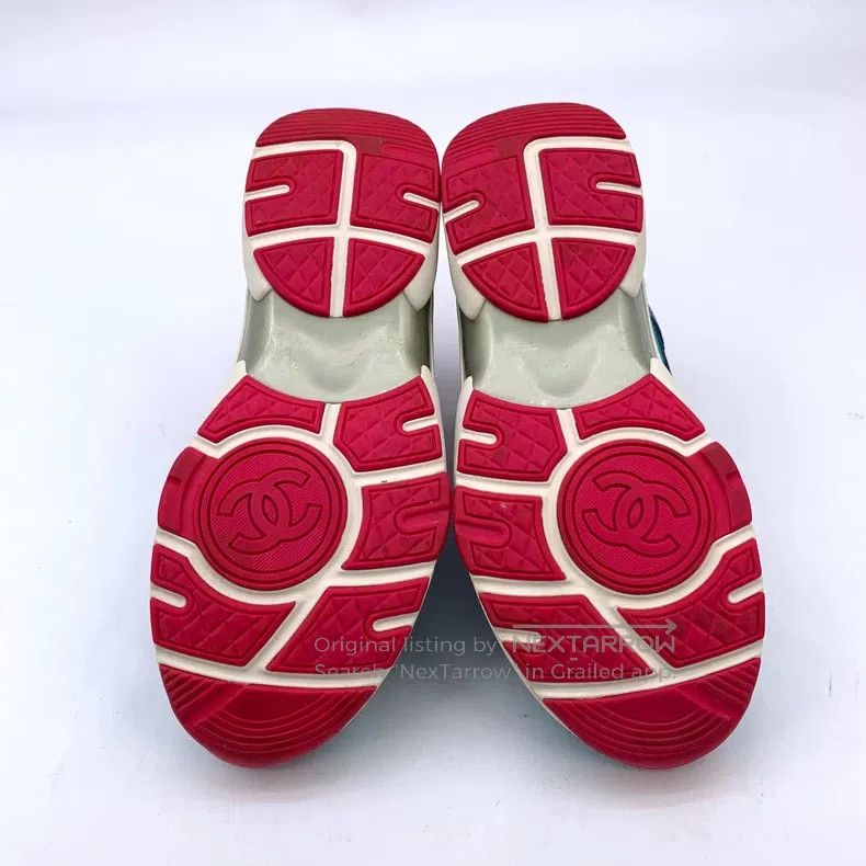 Chanel Chanel Colour-blocked suede logo logo lacing flat casual d Size US 6.5 / IT 36.5 - 5 Thumbnail