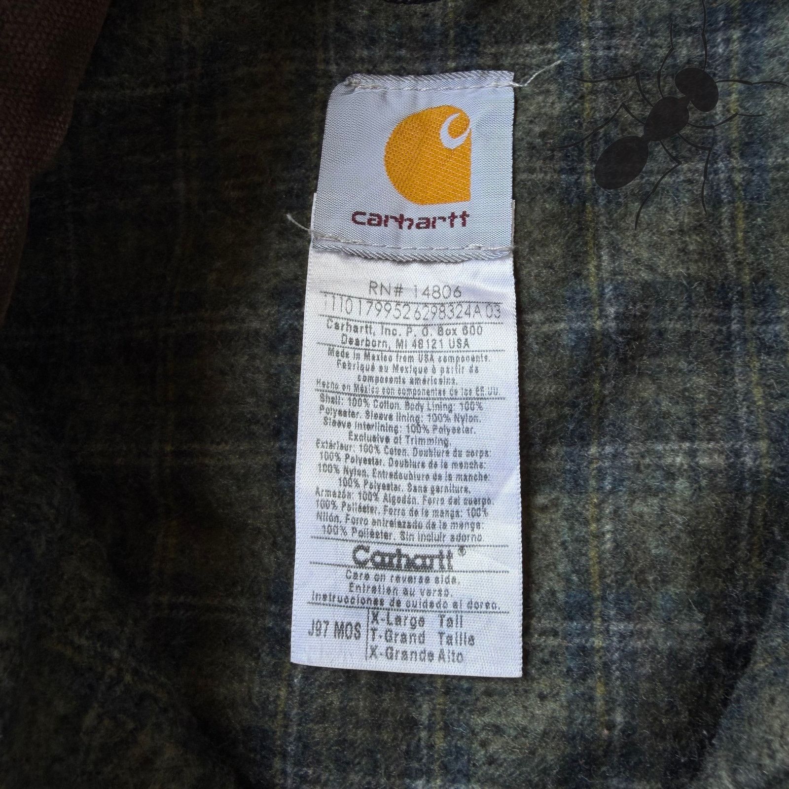 Carhartt × Vintage Carhartt J97 MOS green detroit work wear jacket Size US XL / EU 56 / 4 - 5 Thumbnail