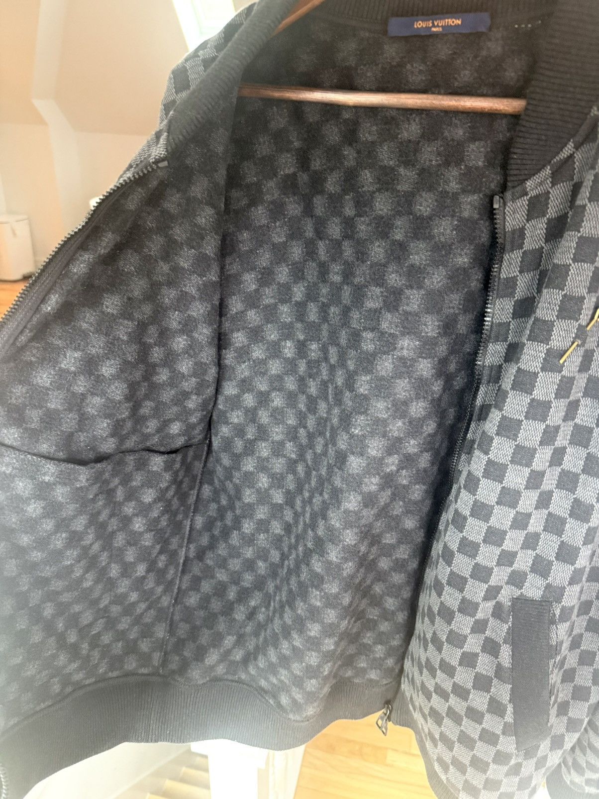 Louis Vuitton Louis Vuitton Damier Jacquard Zip-Through Bomber Jacket Size US L / EU 52-54 / 3 - 9 Thumbnail