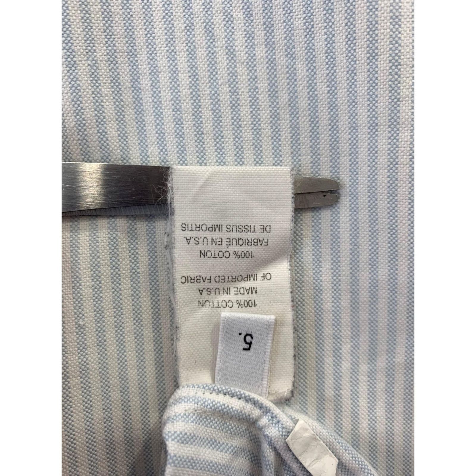Thom Browne Thom Browne Button-Down Oxford Stripe Shirt Men’s XL Made in USA Patch Logo #C2 Shirt Mens XL Blue Striped 100% cotton USA Patch Logo Size US XL / EU 56 / 4 - 6 Thumbnail