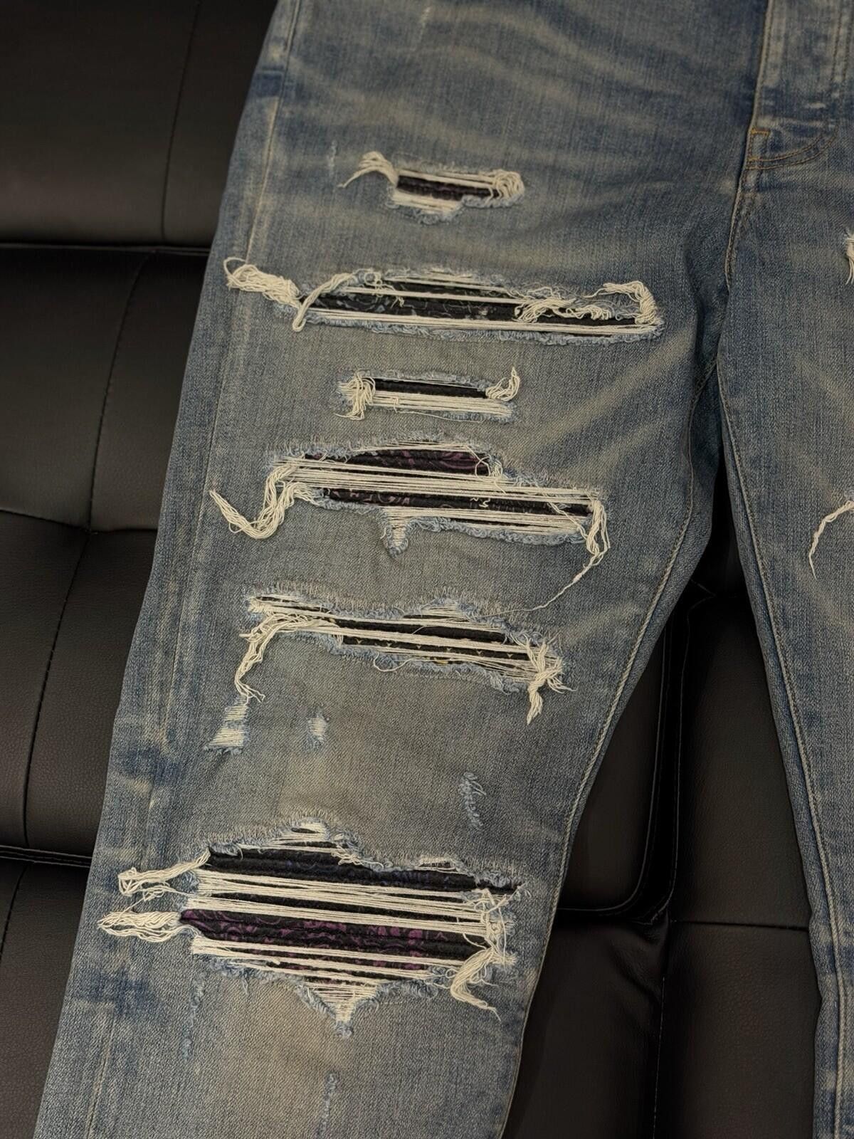 Amiri Size 36 - Amiri Blue Color Patch Jeans 100% Authentic Size US 36 / EU 52 - 4 Thumbnail