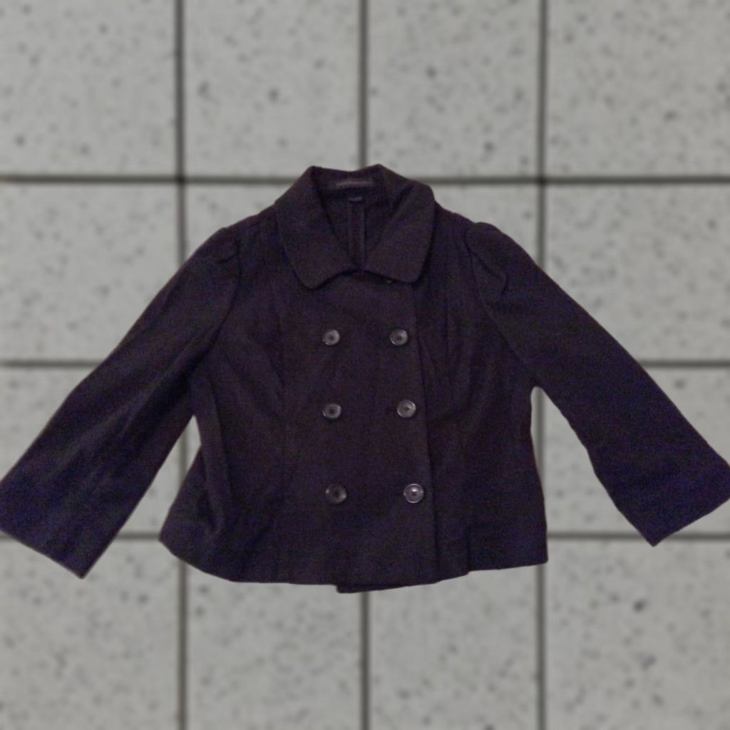 Express Womens Express Jacket 10 Black Cotton Shirt Ladies Jacket Womens Clothing Jacket Black Cotton Express 10 Size L / US 10 / IT 46 - 1 Thumbnail