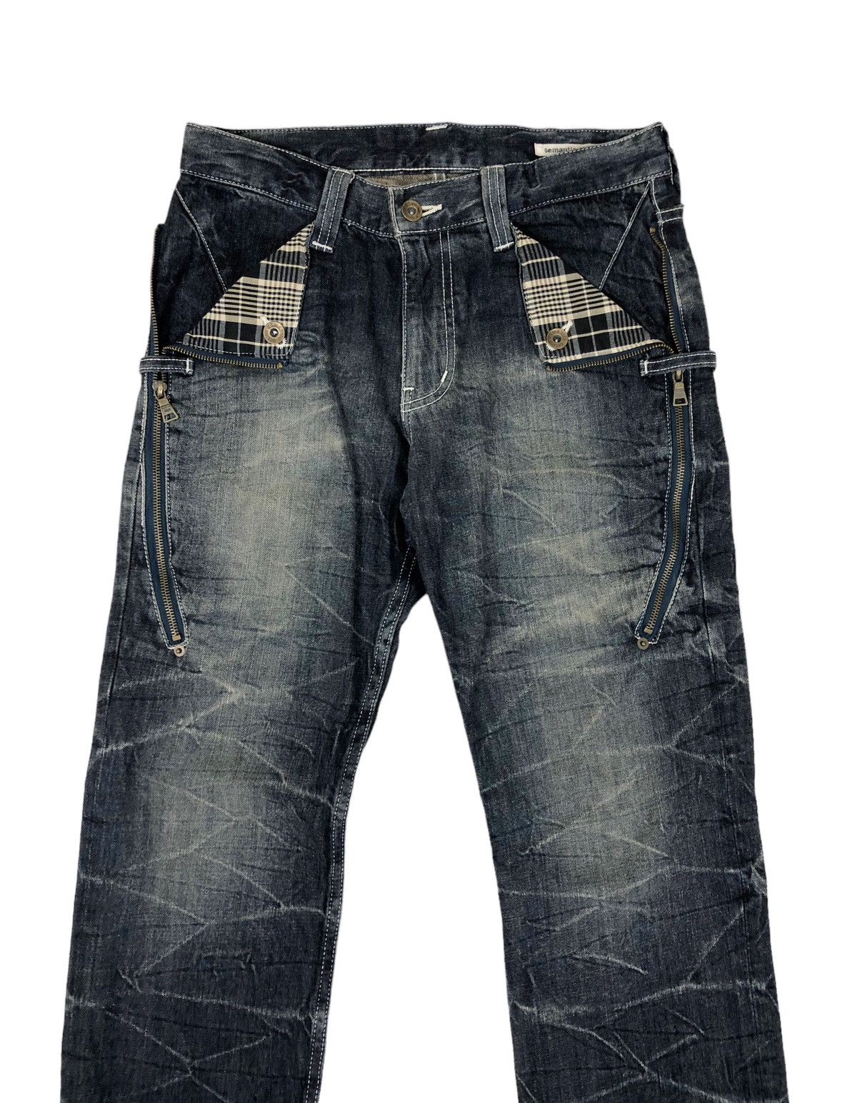 Hysteric Glamour Japanese Brand Semantic Design Stone Wash Denim Jeans Size US 30 / EU 46 - 3 Thumbnail