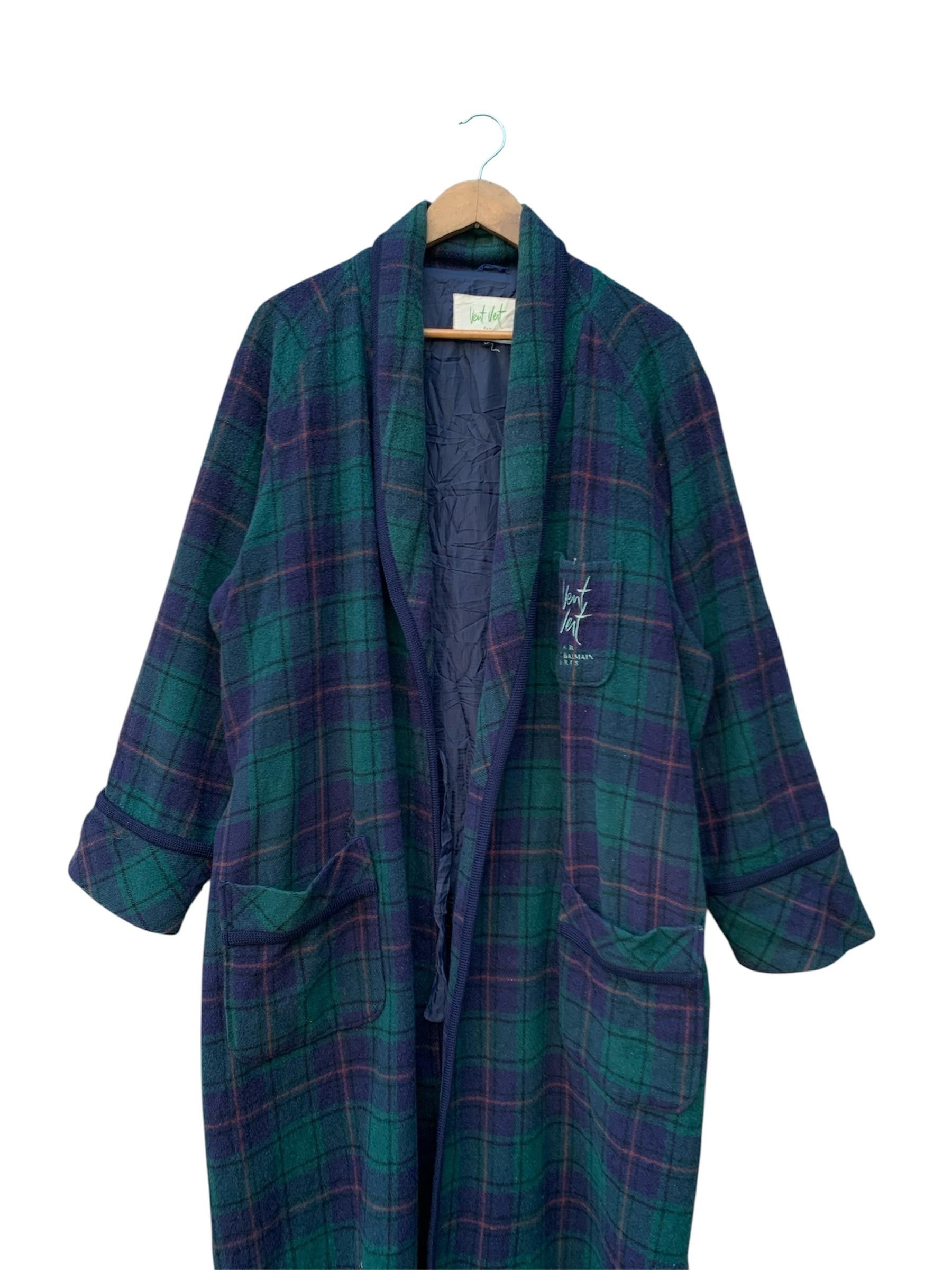Pierre Balmain Pierre Balmain Vent vert Wool Robe Size US L / EU 52-54 / 3 - 2 Thumbnail