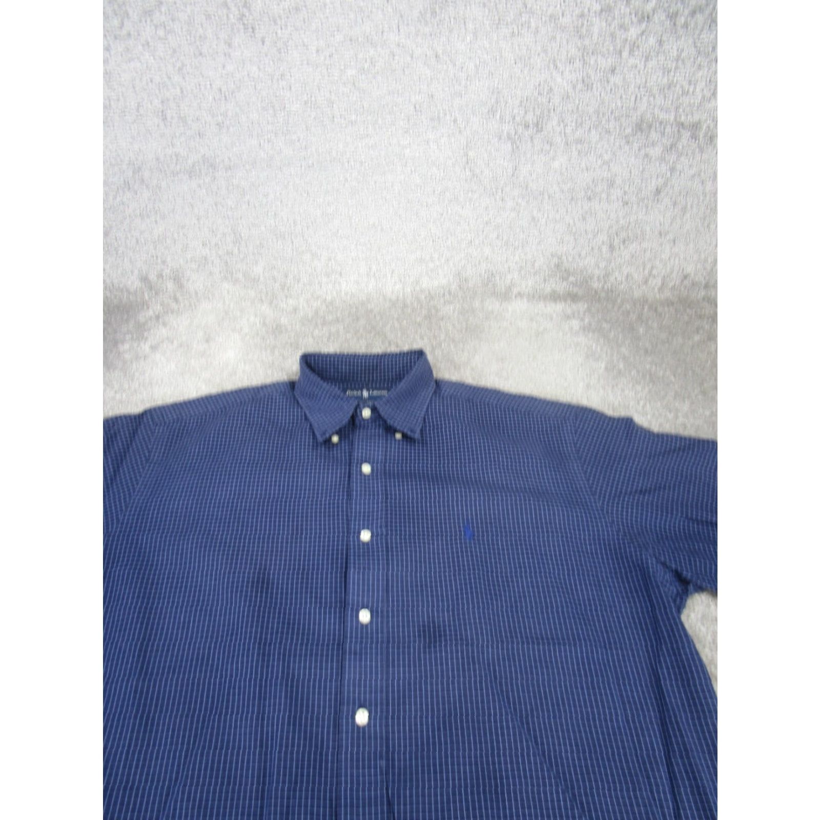 Ralph Lauren VINTAGE Ralph Lauren Shirt Mens Large Plaid Button-Up Blue Cotton L Men Size US L / EU 52-54 / 3 - 2 Thumbnail