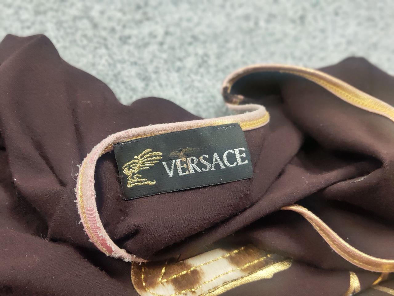 Versace Vintage Versace All Logo Brown Womens Long sleeve Y2K Style Size M / US 6-8 / IT 42-44 - 12 Thumbnail