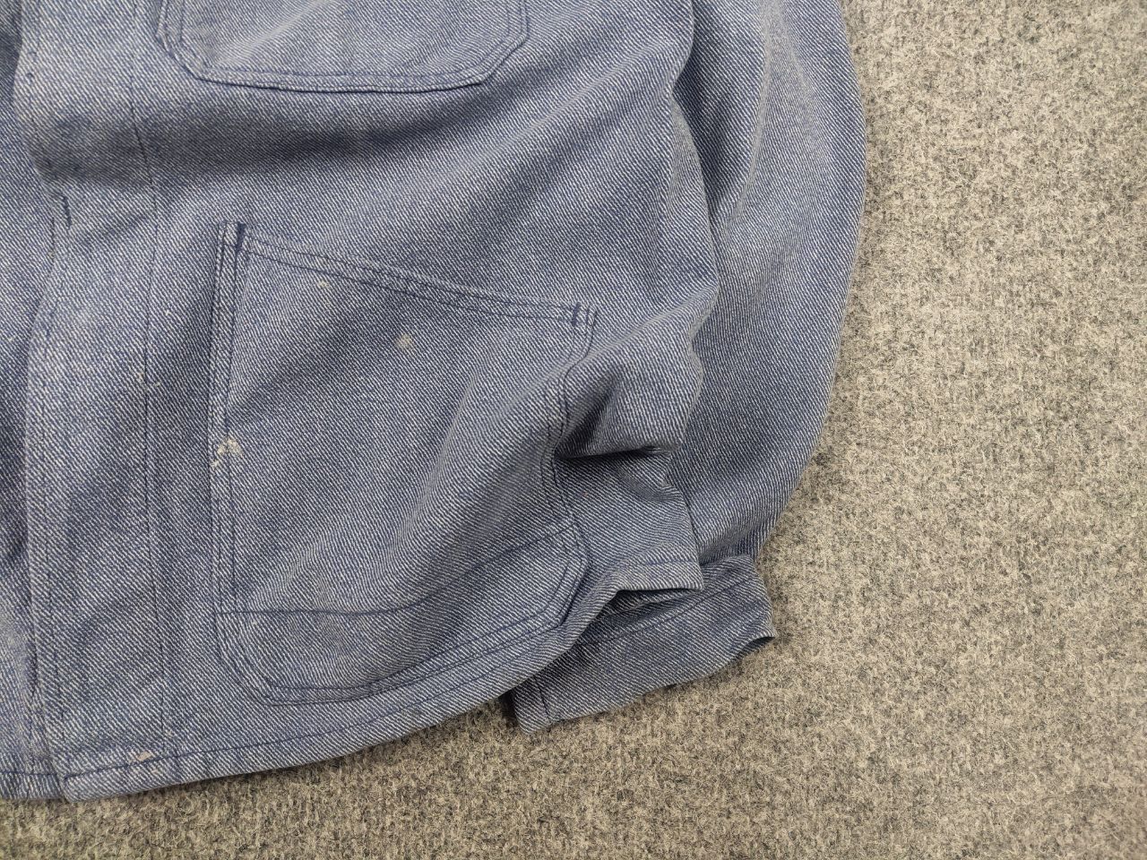 Vintage Vintage 70's German Work Sanfor Hickory Faded Chore Jacket Size US L / EU 52-54 / 3 - 8 Thumbnail