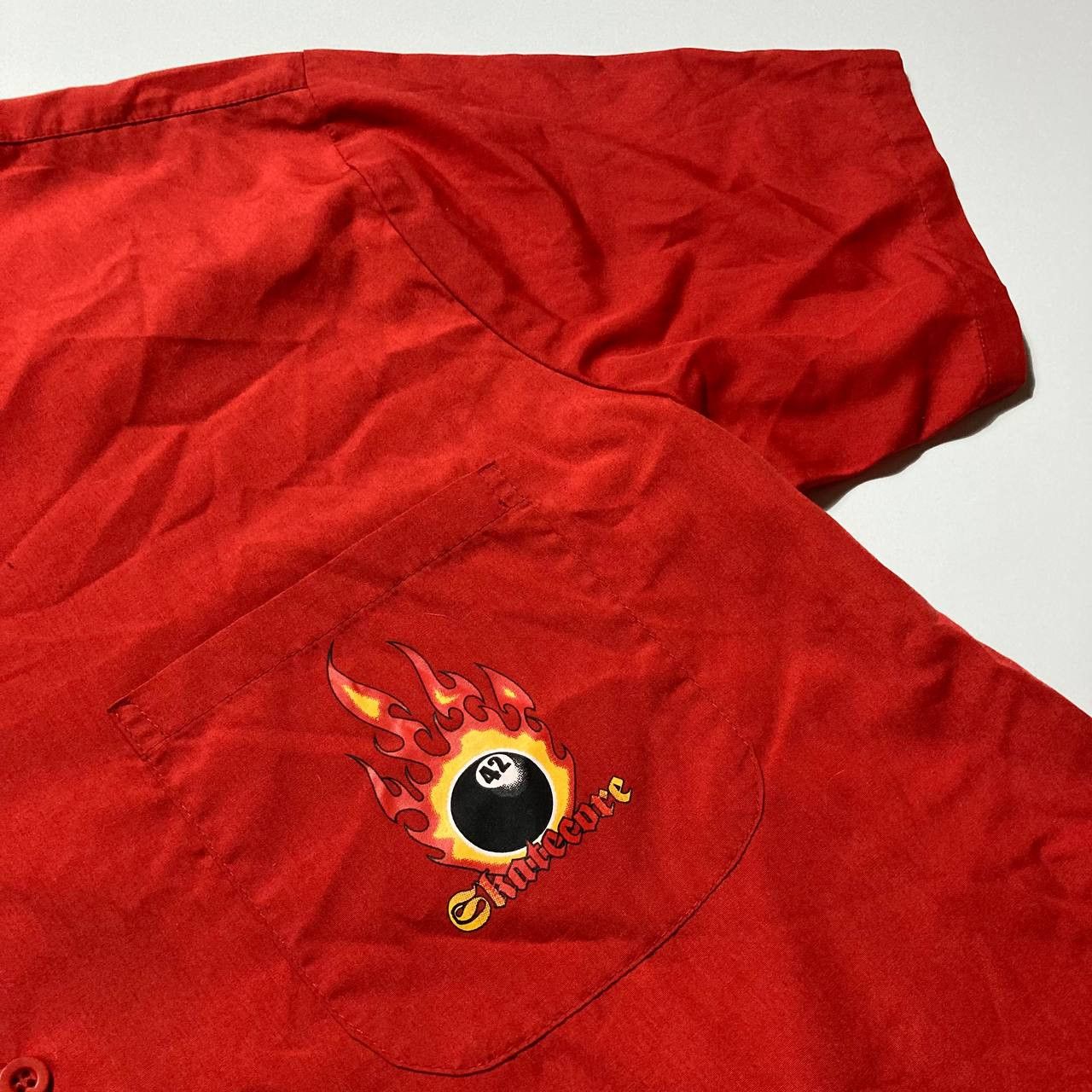 Vintage Vintage Fishbone Skatecore Eightball Skate Surf Shirt Size US L / EU 52-54 / 3 - 3 Thumbnail