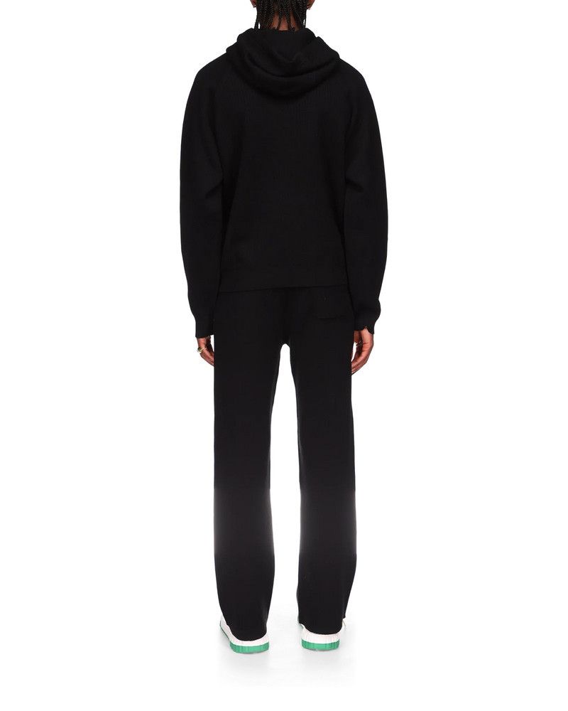 Casablanca o1mle0326 Rib Effect Hoodie in Black Size US XS / EU 42 / 0 - 4 Thumbnail