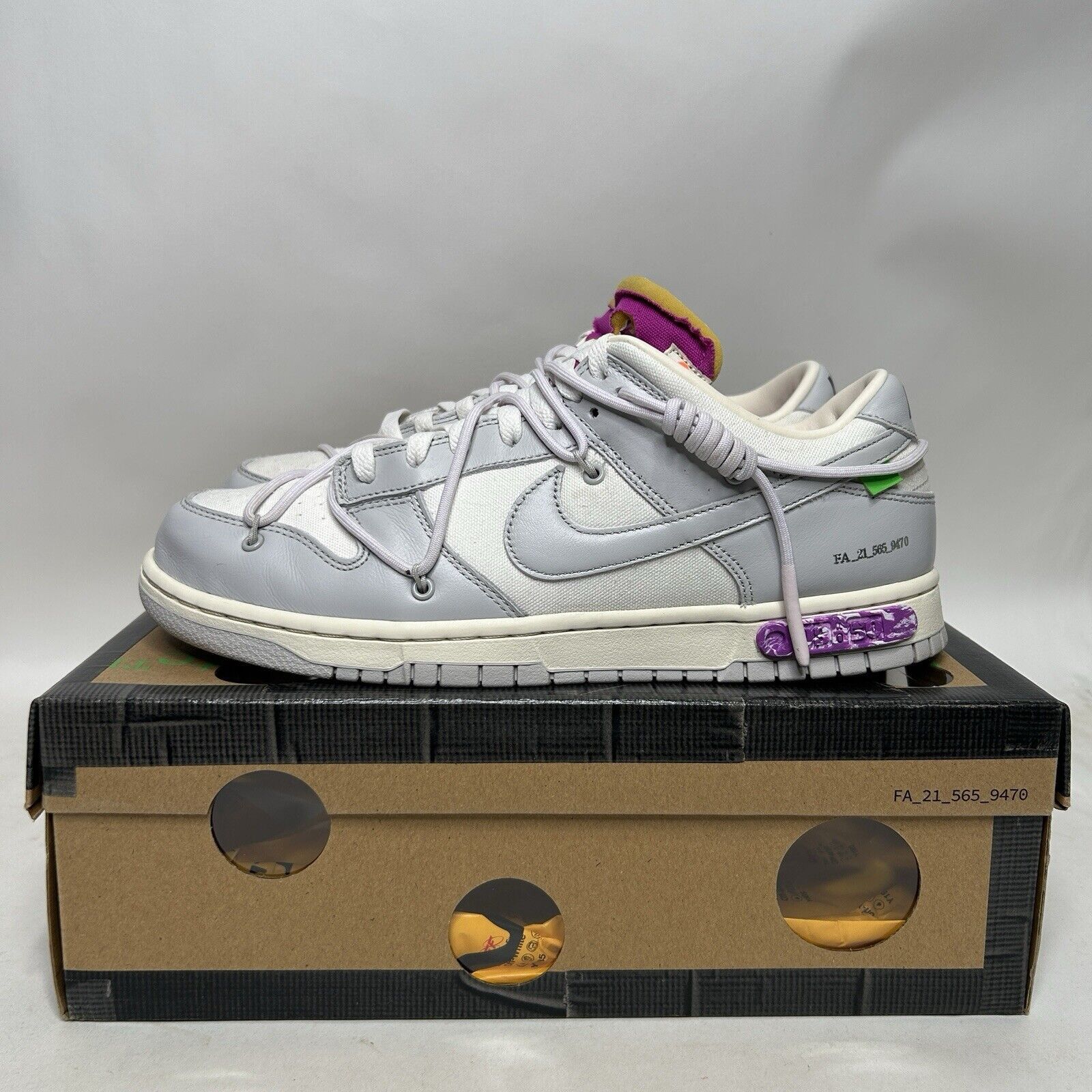 Nike Nike Shoes Dunk Low X Off-White “Lot 3 of 50” 2024 Size US 11 / EU 44 - 6 Thumbnail
