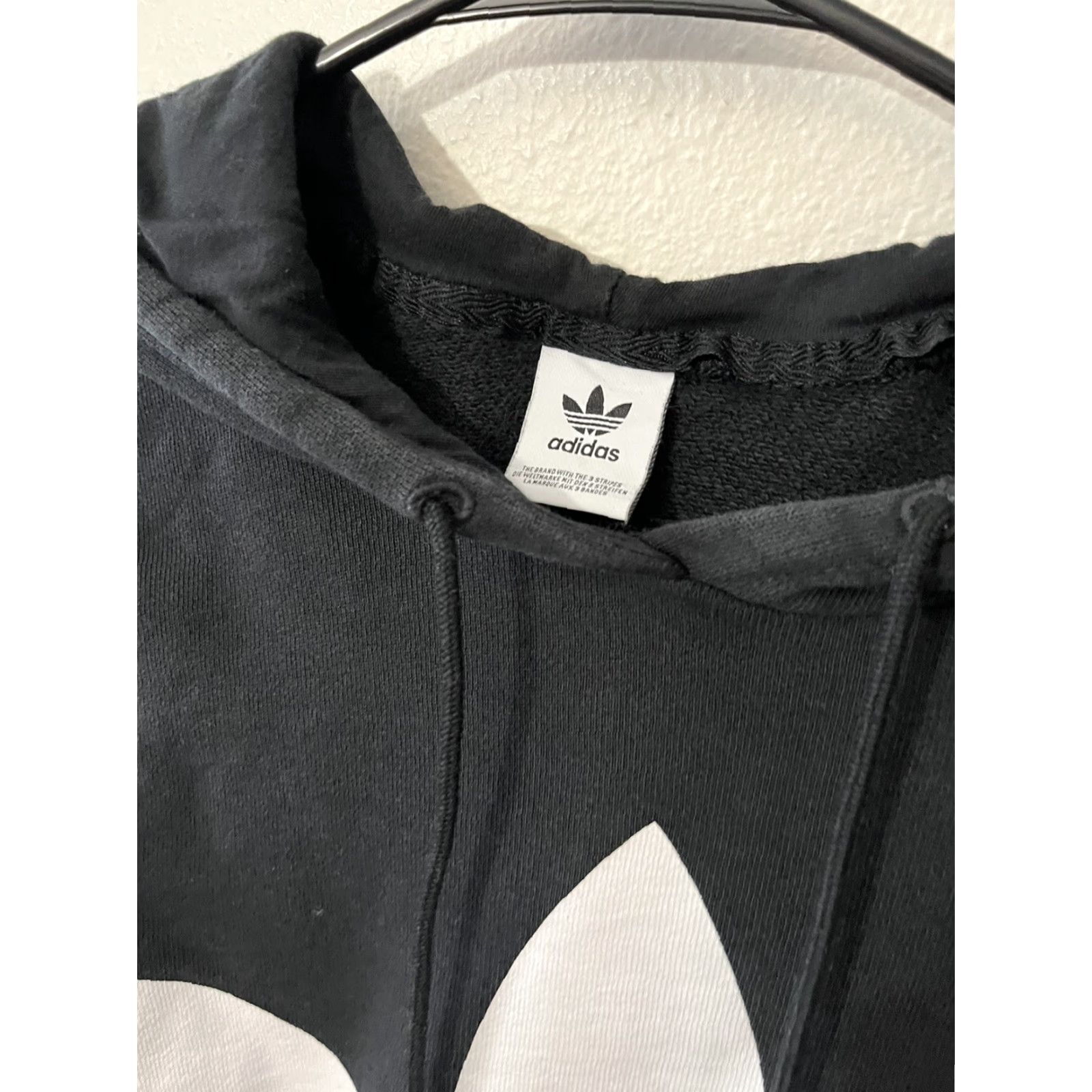 Adidas Adidas Hoodie Womens Small Black Pullover Trefoil Pullover Size S / US 4 / IT 40 - 3 Thumbnail