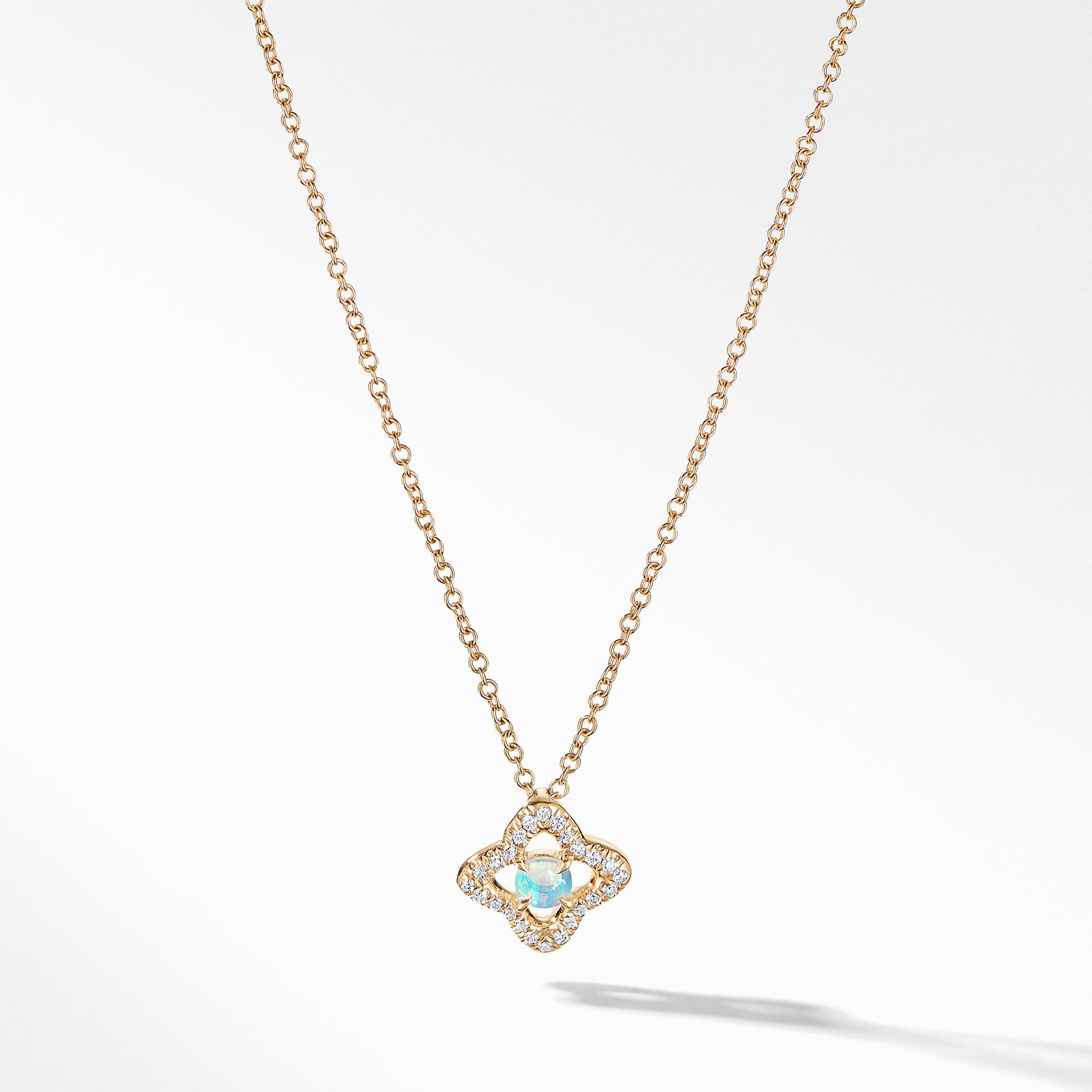 David Yurman o1w1db10325 Necklace with Opal and Diamonds in 18K Gold Size ONE SIZE - 1 Preview
