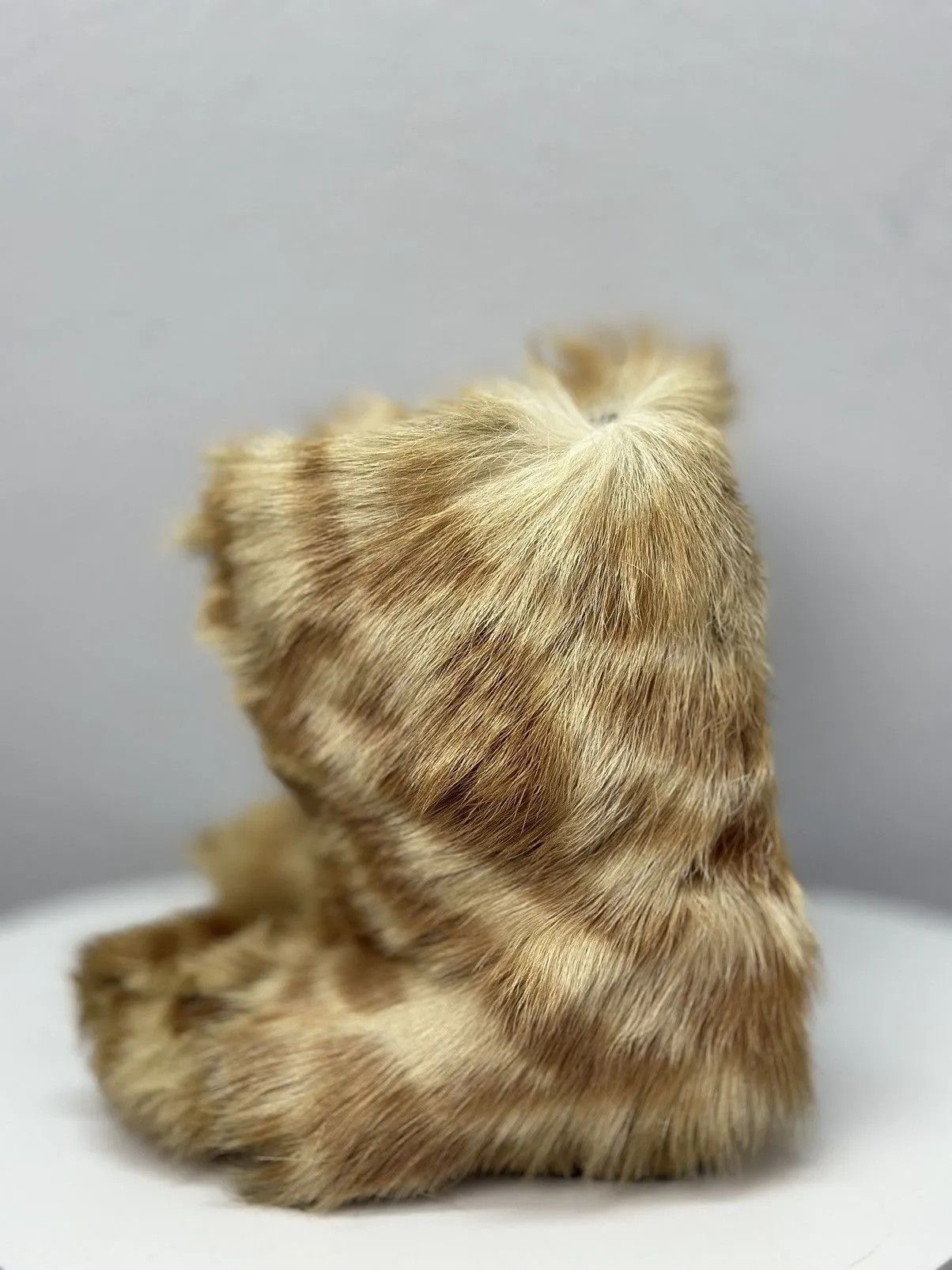 Saba RARE OPIUM LEATHER PLATFORM PUNK Rick Owens FLAME BOOTS Fur Size US 8 / IT 38 - 7 Thumbnail