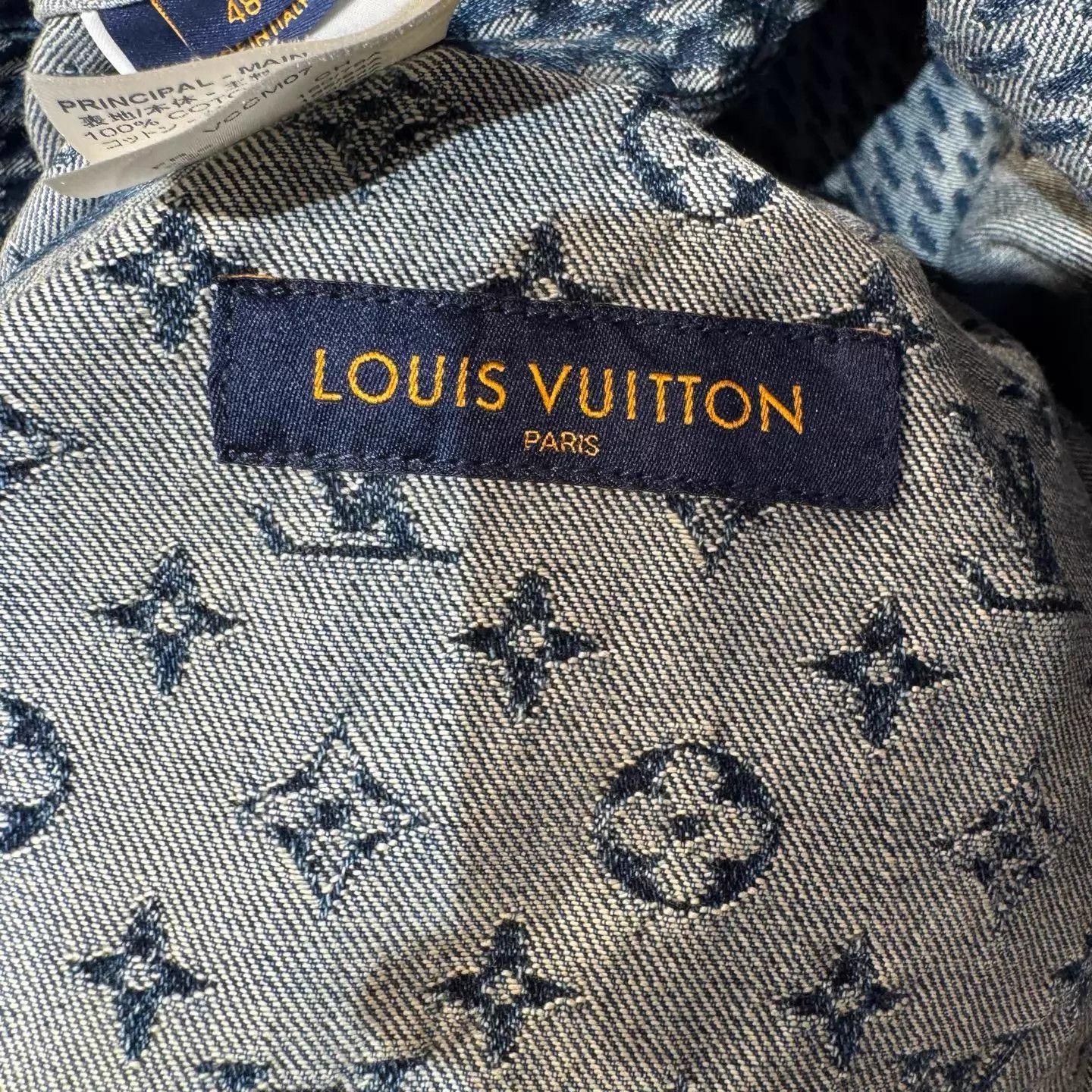 Louis Vuitton Louis Vuitton x nigo Blue Denim Jacket 48 New Size US M / EU 48-50 / 2 - 3 Thumbnail