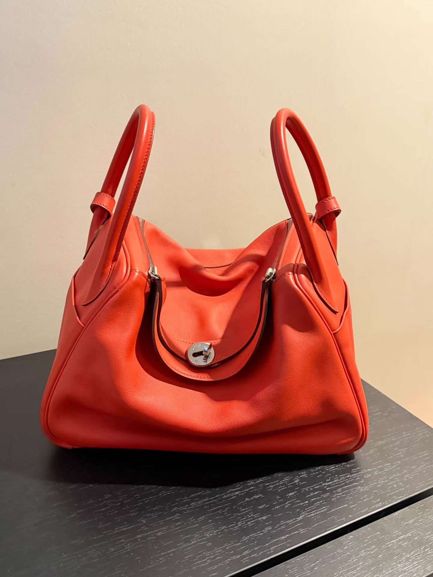Hermes Hermès Lindy 30, Hermès orange Ｑ20 Size 30 - 1 Thumbnail