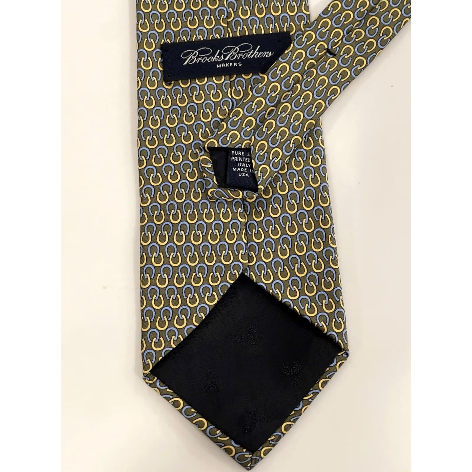 Brooks Brothers Brooks Brothers Makers Pure Silk Horseshoes Lucky Printed Silk Men's Neck Tie Size ONE SIZE - 2 Thumbnail