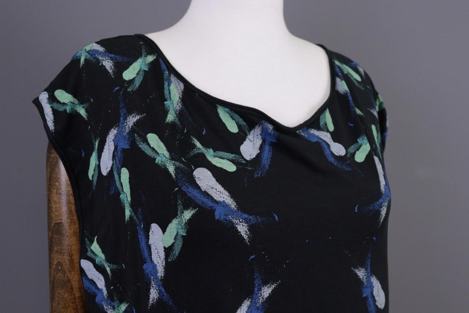Designer Cop Copine Antibes Graffiti Summer Tunic Top Shirt Size L Size L / US 10 / IT 46 - 5 Thumbnail
