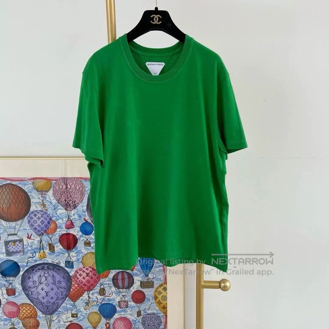 Bottega Veneta Bottega Veneta Green Crewneck T-shirt XL. Size US XL / EU 56 / 4 - 1 Thumbnail