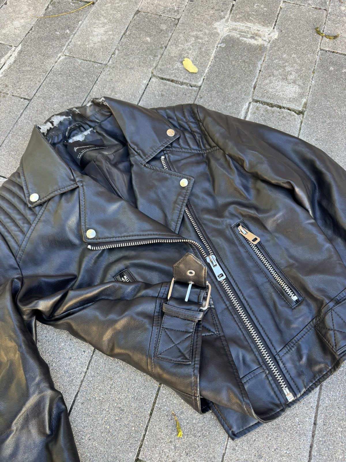Japanese Brand 00s Japanese Y2k Biker Distressed Jacket If9was6 LGB Style Size L / US 10 / IT 46 - 5 Thumbnail