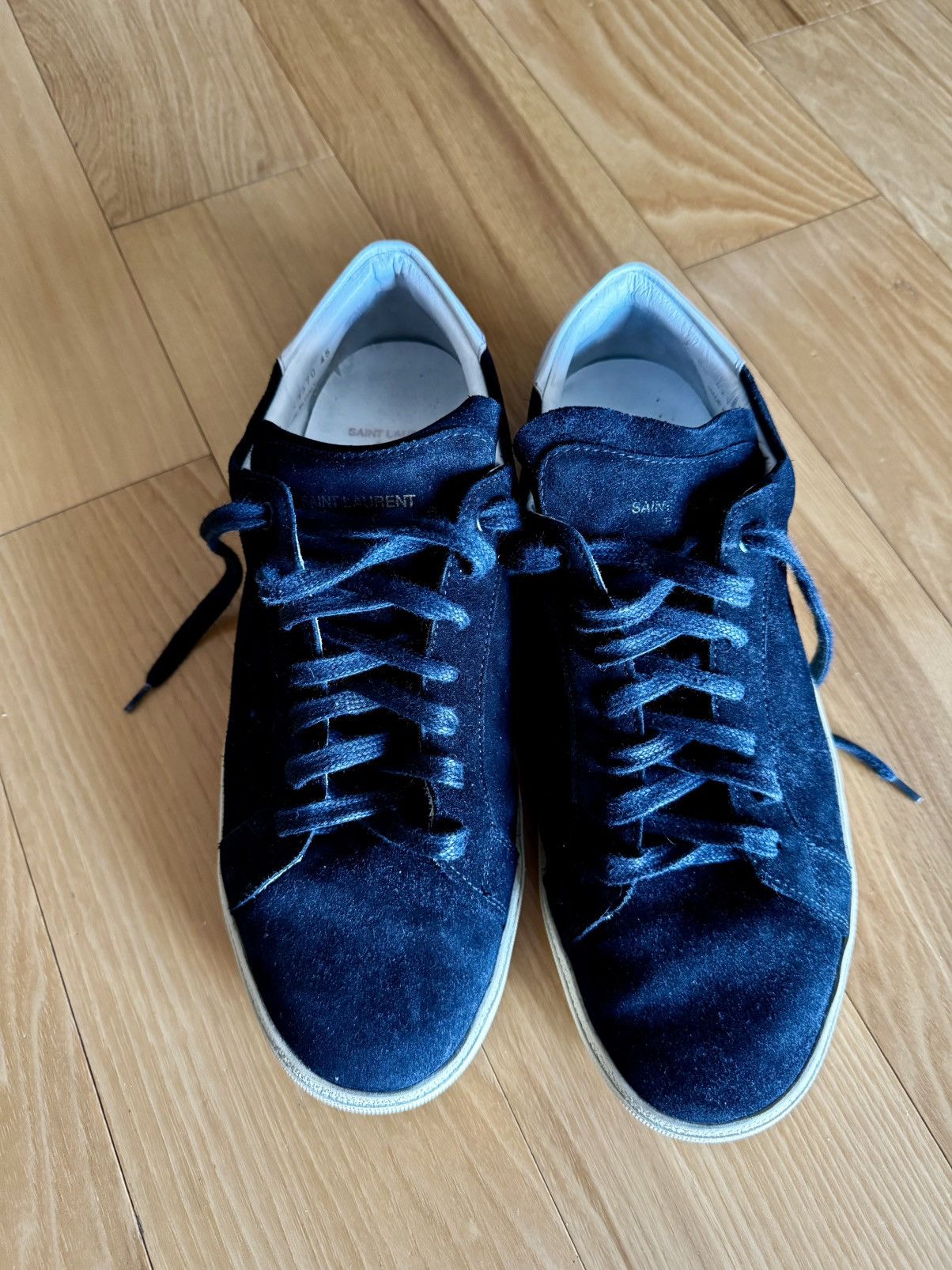 Saint Laurent Paris Saint Laurent SL/06 Court Classic Suede Sneaker Size US 12 / EU 45 - 1 Thumbnail