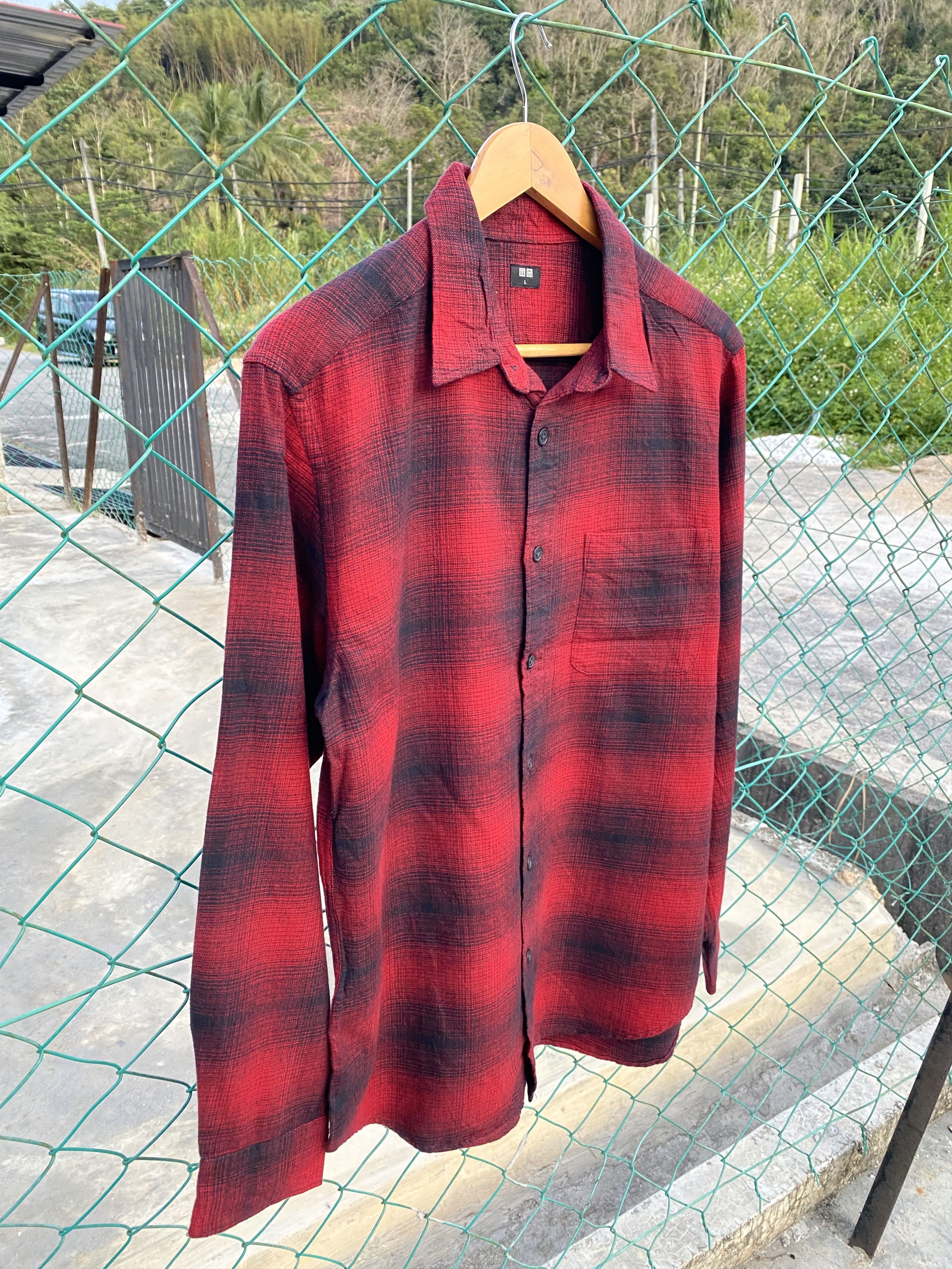 Seditionaries Uniqlo shadow plaid shirts flannel Size US L / EU 52-54 / 3 - 4 Thumbnail