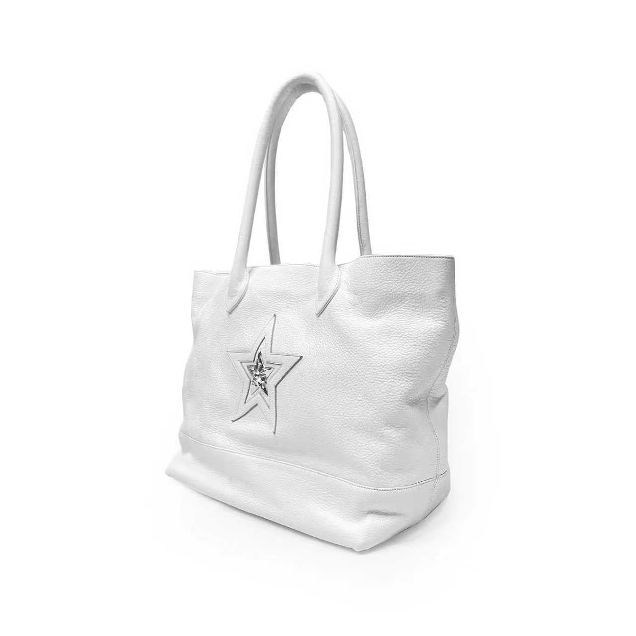 Chrome Hearts Chrome Hearts Silver Star Patch White Tote Bag Size ONE SIZE - 3 Thumbnail