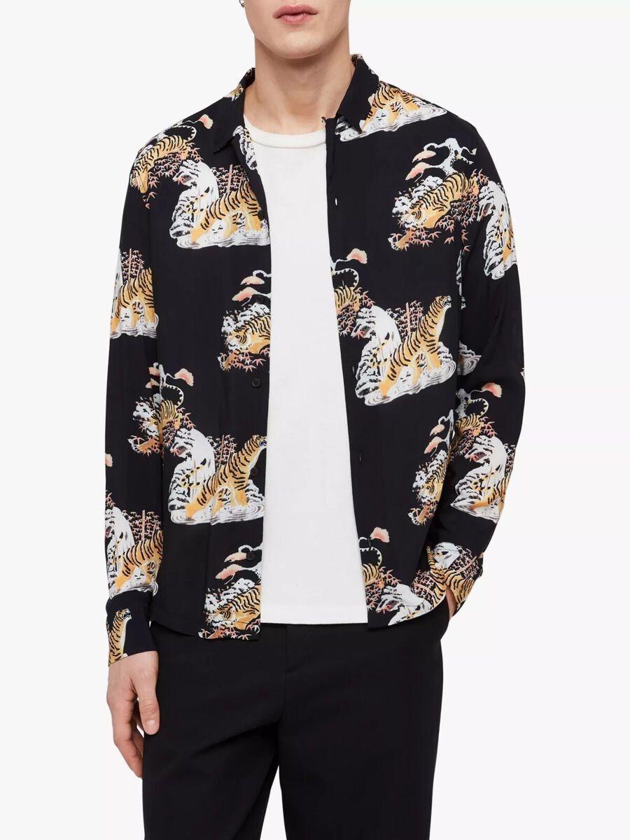 Allsaints Allsaints shirt men multilogo tiger S Krishma LS shirt Size US S / EU 44-46 / 1 - 1 Thumbnail