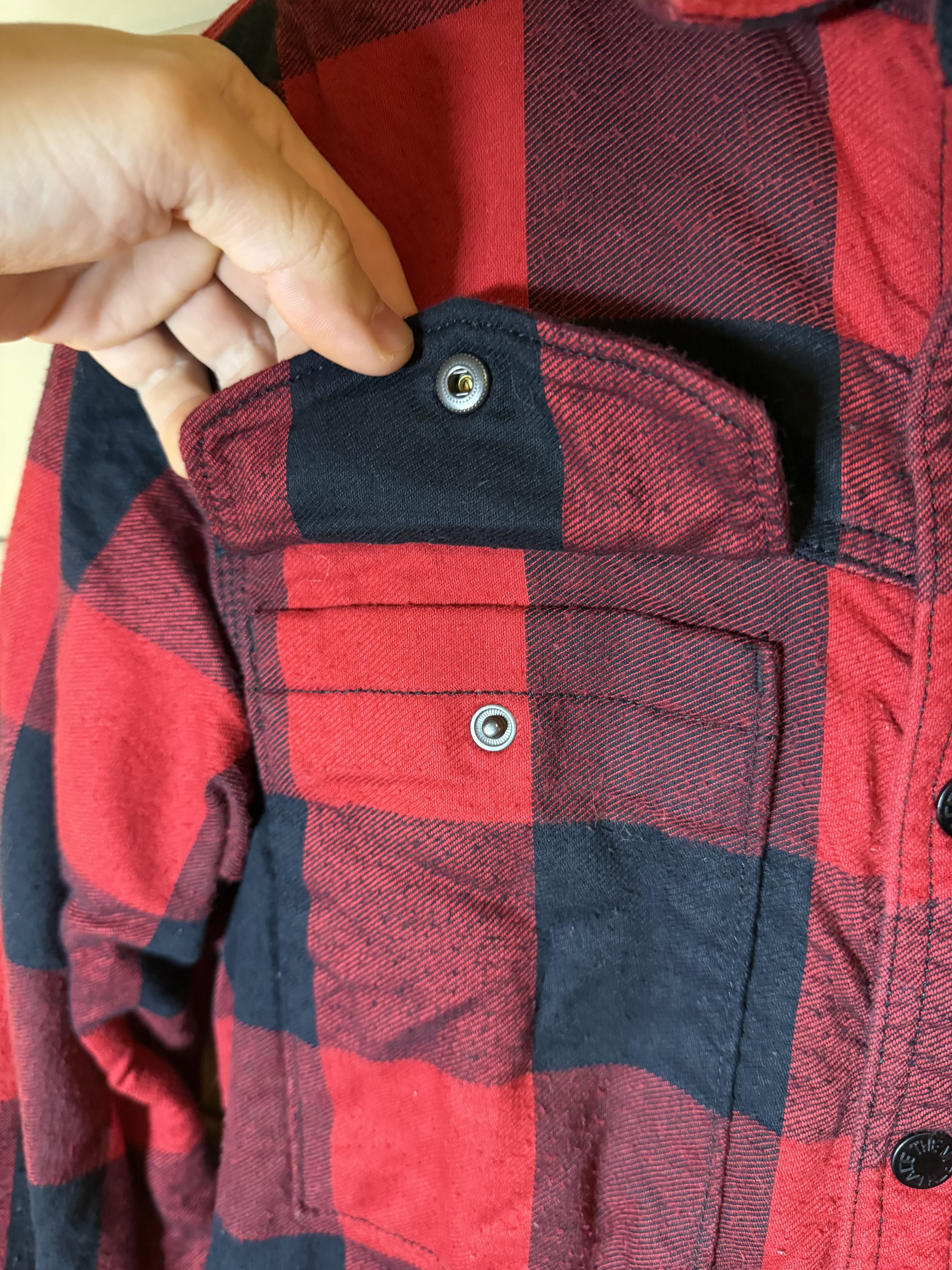 The North Face The North Face Red Fleece-lined Flannel Shirt Jacket Size US S / EU 44-46 / 1 - 5 Thumbnail