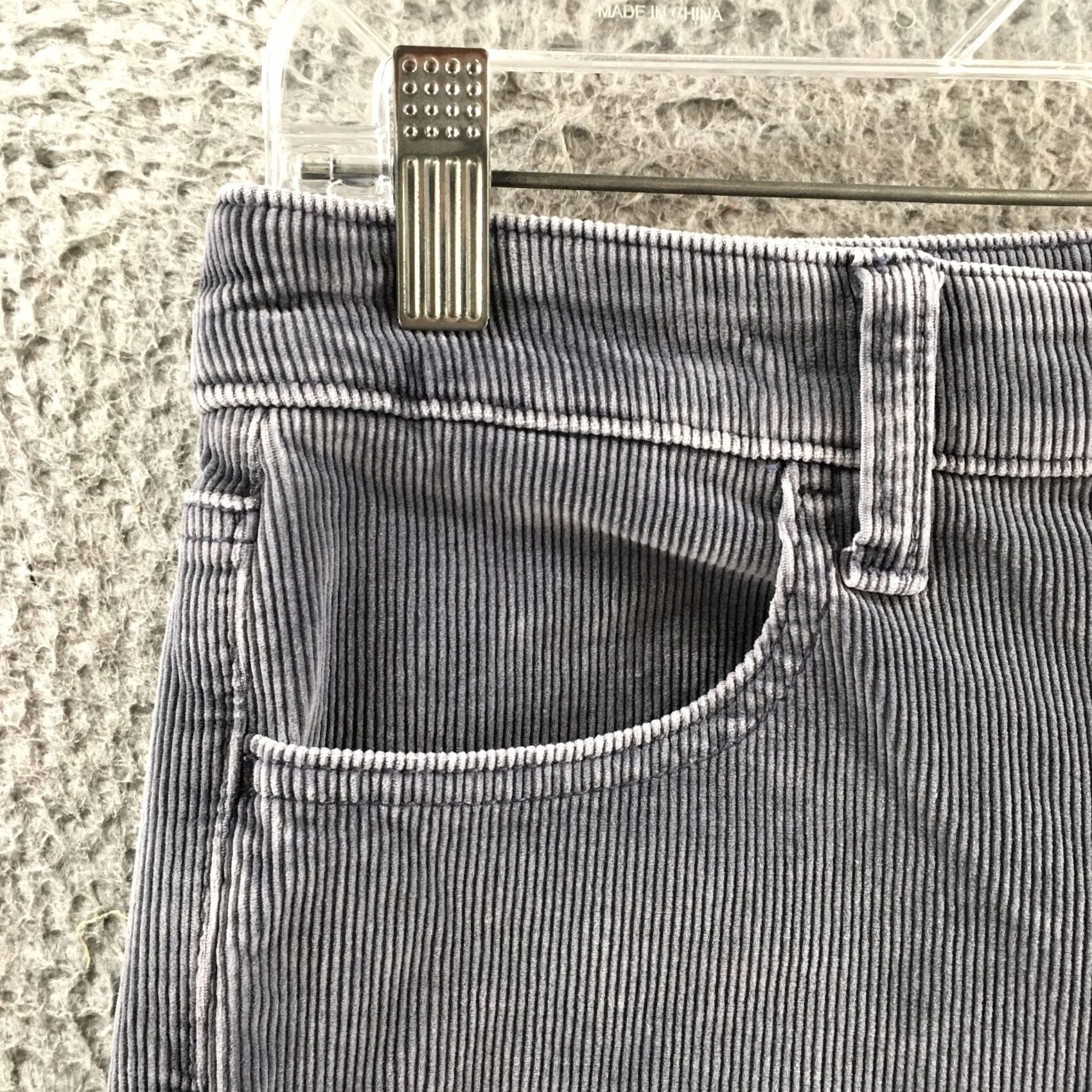 American Eagle Outfitters American Eagle Pants Womens 6 Regular Gray Corduroy Slim Leg Stretch Mid Rise Size 28" / US 6 / IT 42 - 3 Thumbnail