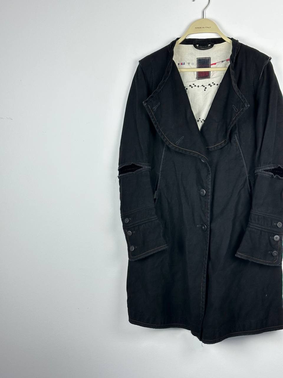 Other Marithe Francois Girbaurd Gothic Trench Coat Jacket Size M / US 6-8 / IT 42-44 - 2 Thumbnail