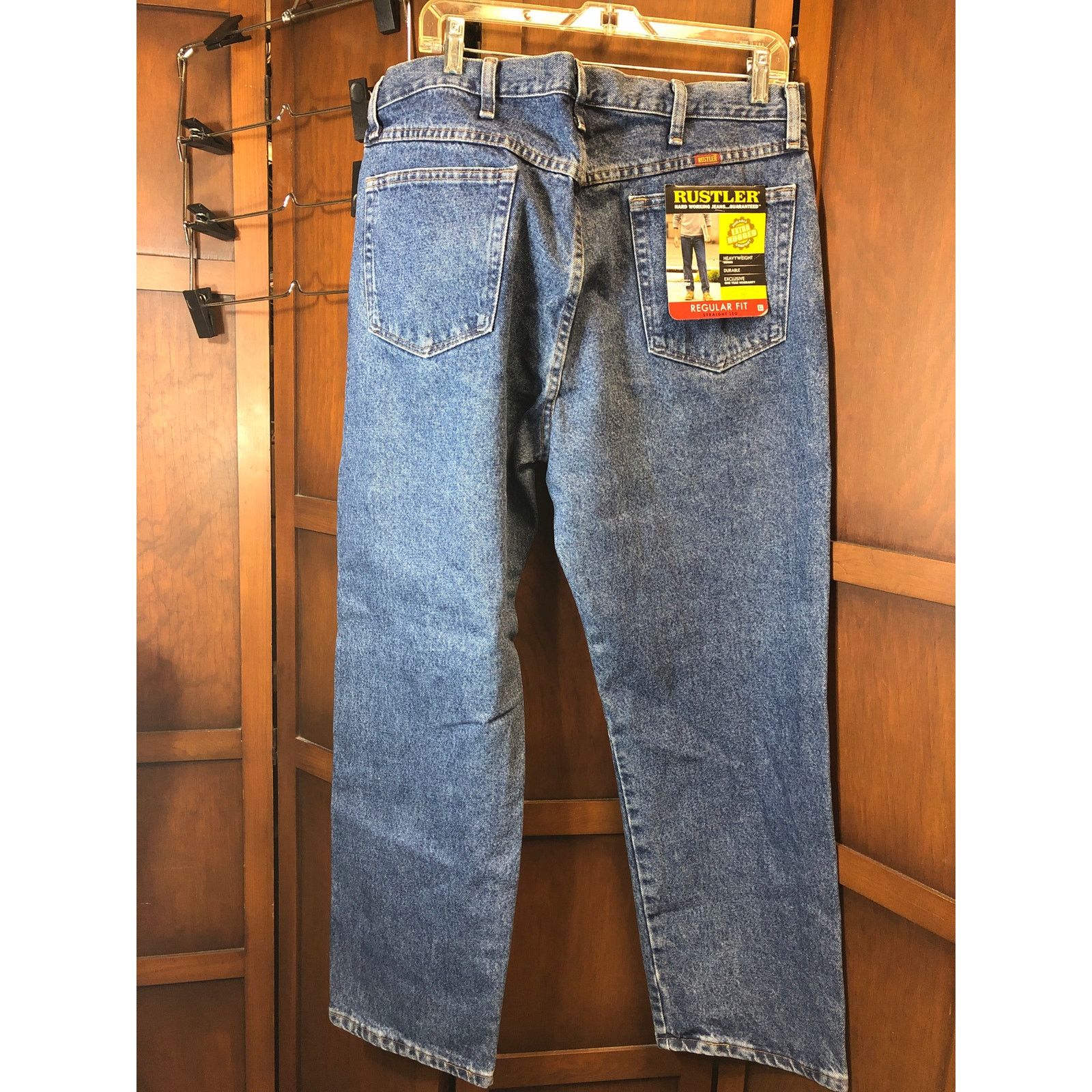 Rustler Mens blue denim rustler jeans Size US 38 / EU 54 - 2 Thumbnail
