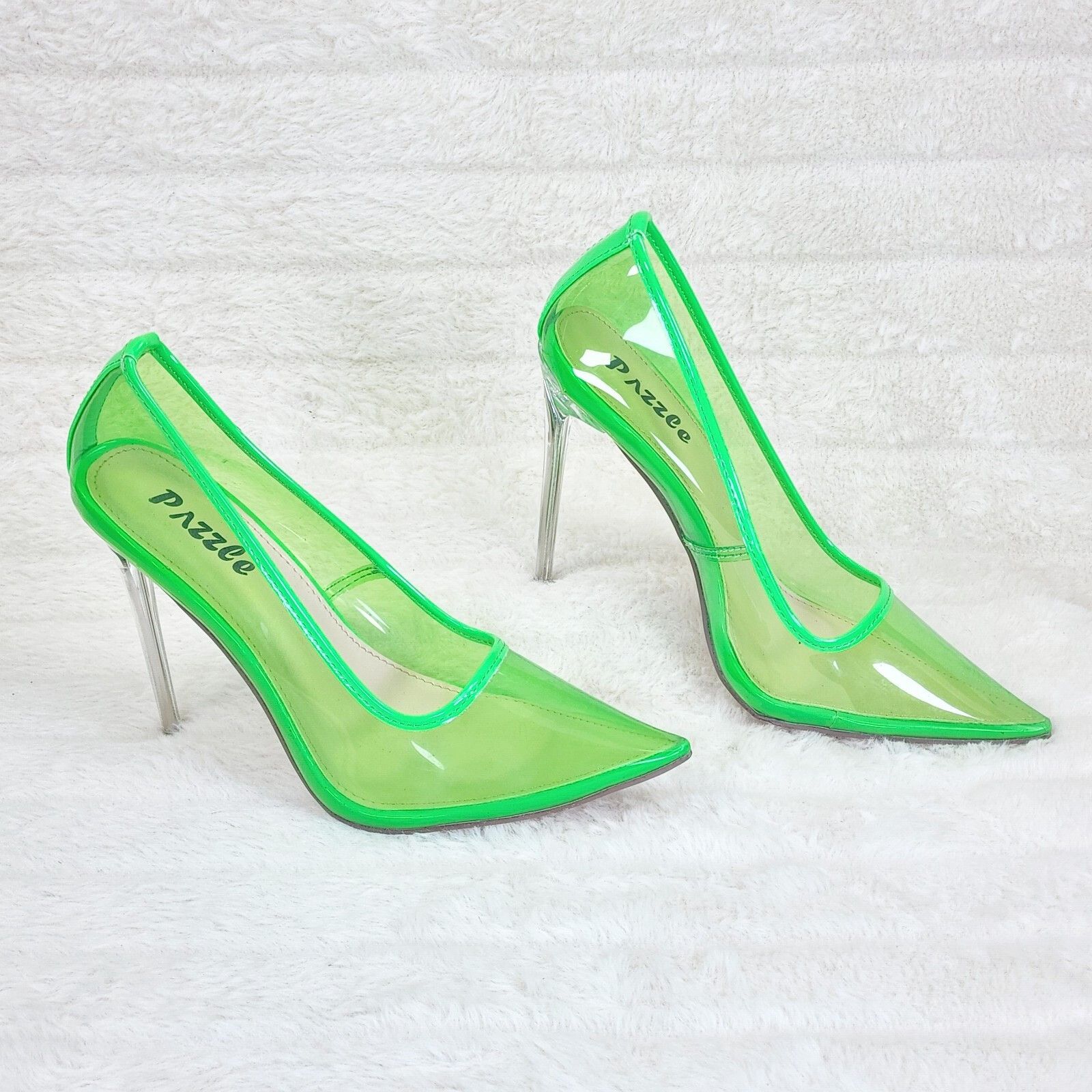 Other Baker PVC Jelly Translucent High Heel Pointy Toe Stiletto Pu Size US 10 / IT 40 - 2 Thumbnail