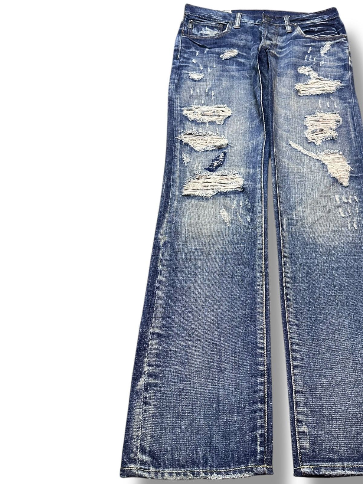 Abercrombie & Fitch Vintage Abercrombie&Fitch Horton Straight Ripped Denim Size US 30 / EU 46 - 3 Thumbnail