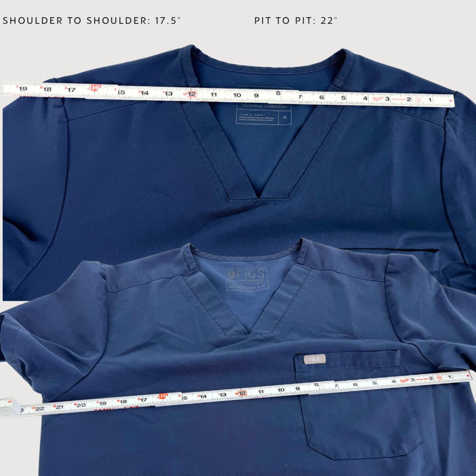 Eileen Fisher FIGS Catarina Scrub Set Navy M Size 32" / US 10 / IT 46 - 9 Thumbnail