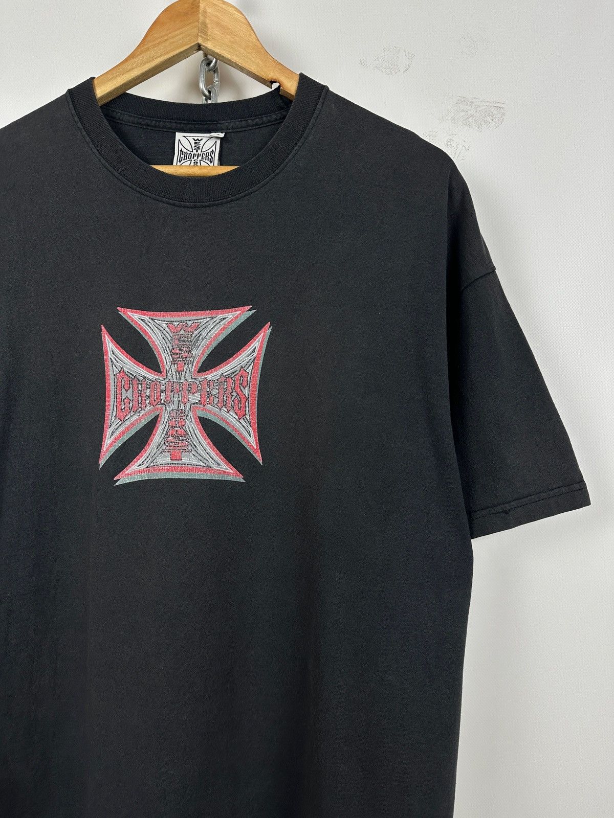West Coast Choppers Vintage West Coast Choppers Devil Faded Black T-Shirt Size US XL / EU 56 / 4 - 13 Thumbnail