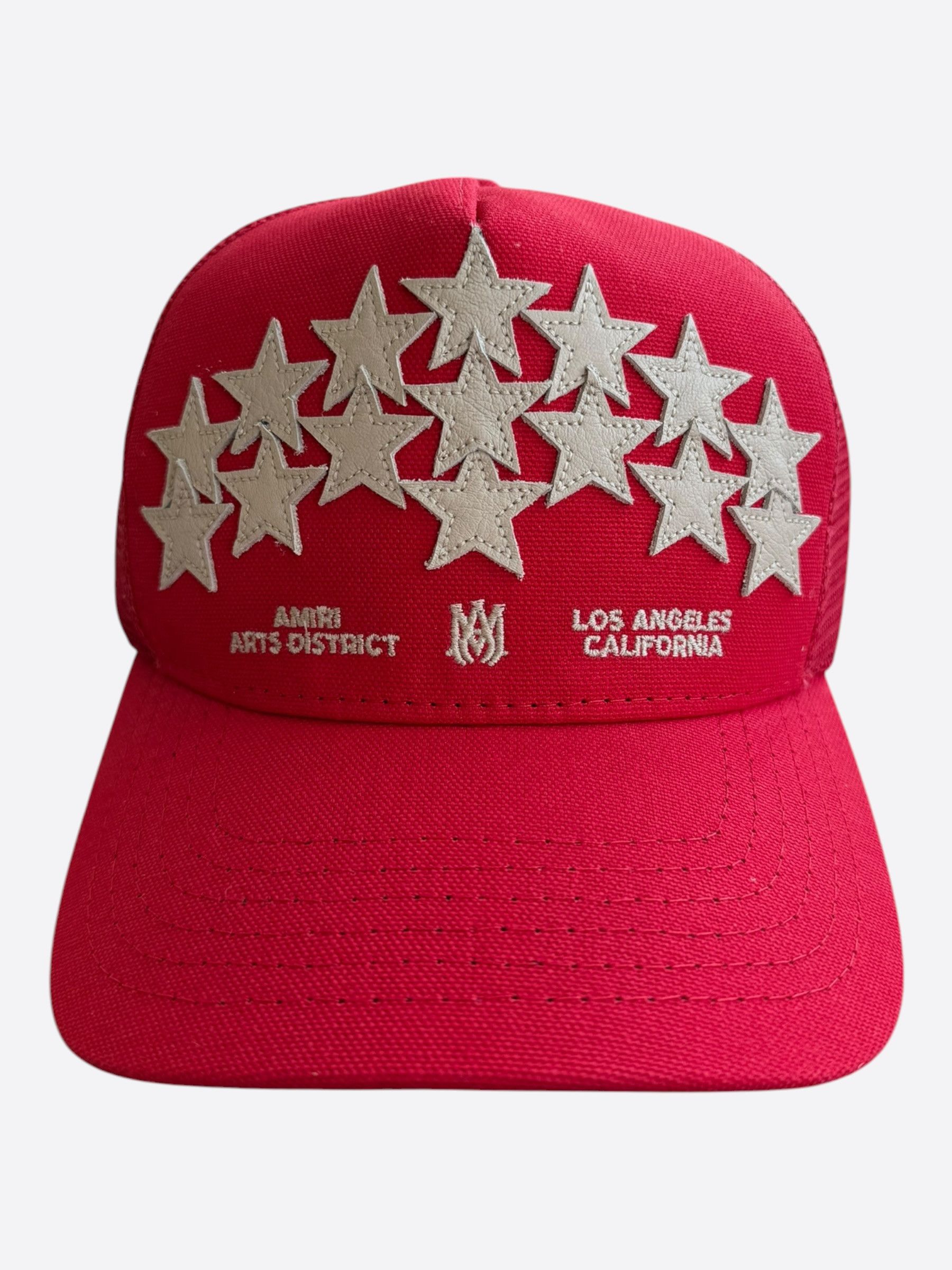 Amiri Amiri Red & White Stars Trucker Hat Size ONE SIZE - 1 Thumbnail