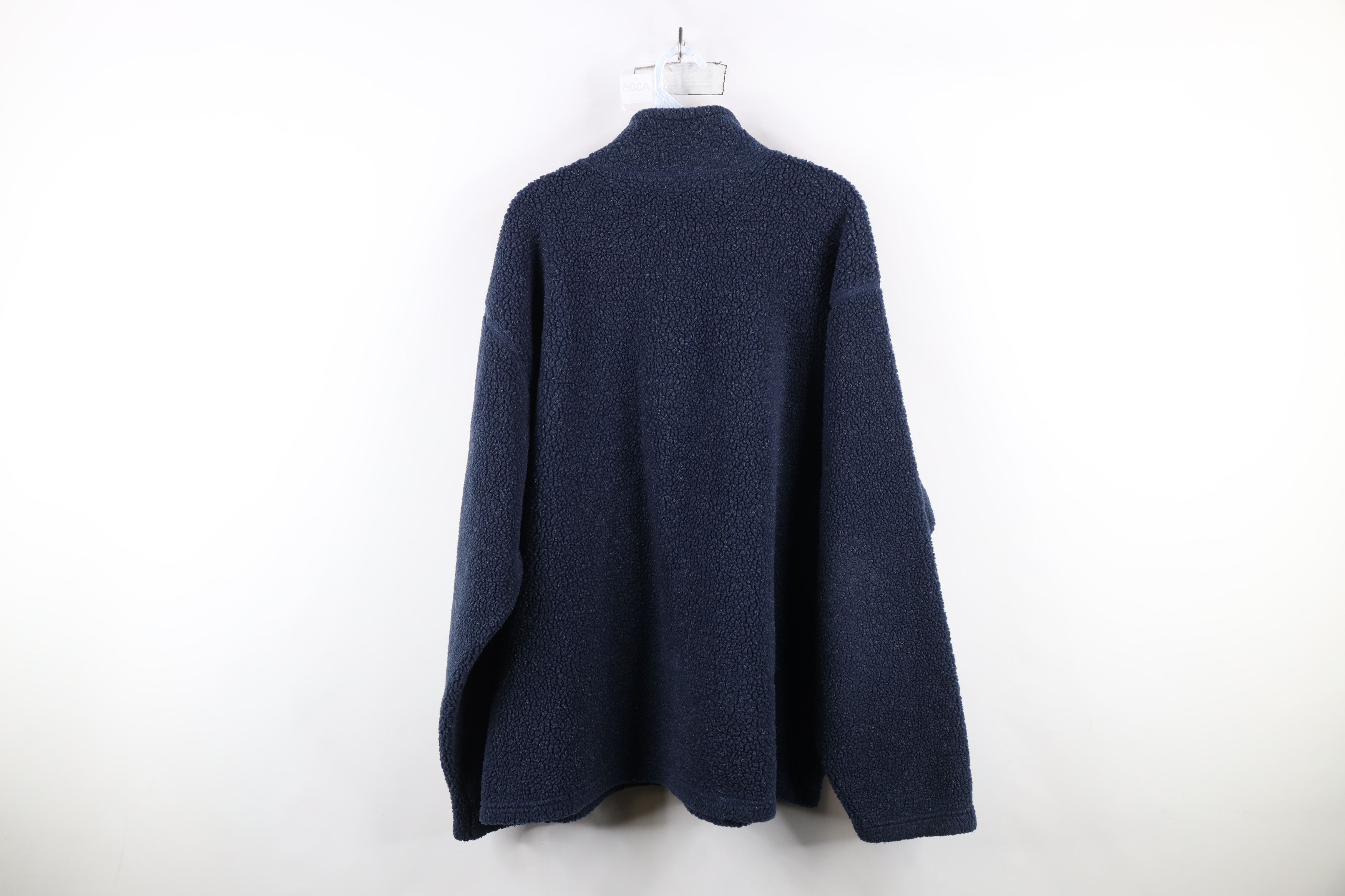 Vintage Vintage 90s Streetwear Deep Pile Fleece Half Zip Sweater Size US XXL / EU 58 / 5 - 10 Thumbnail