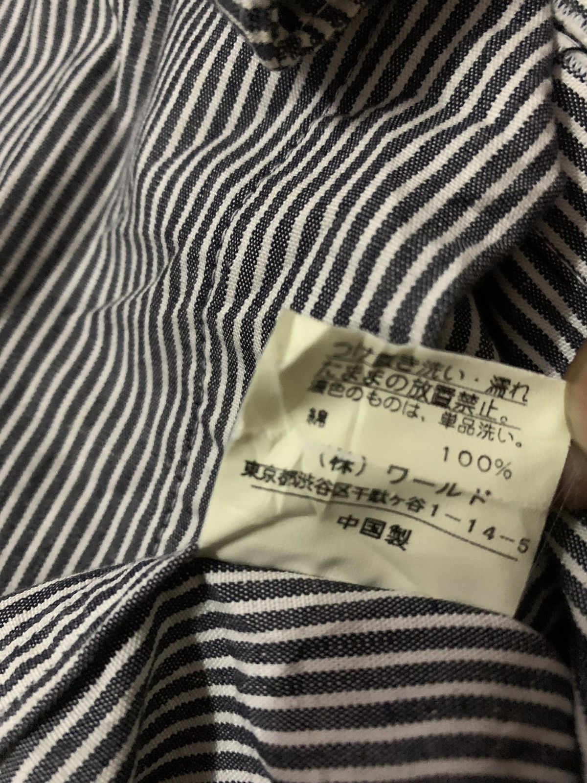 Takeo Kikuchi Vtg Japanese Takeo Kikuchi Hickory Stripe Button Shirt Size US M / EU 48-50 / 2 - 8 Thumbnail
