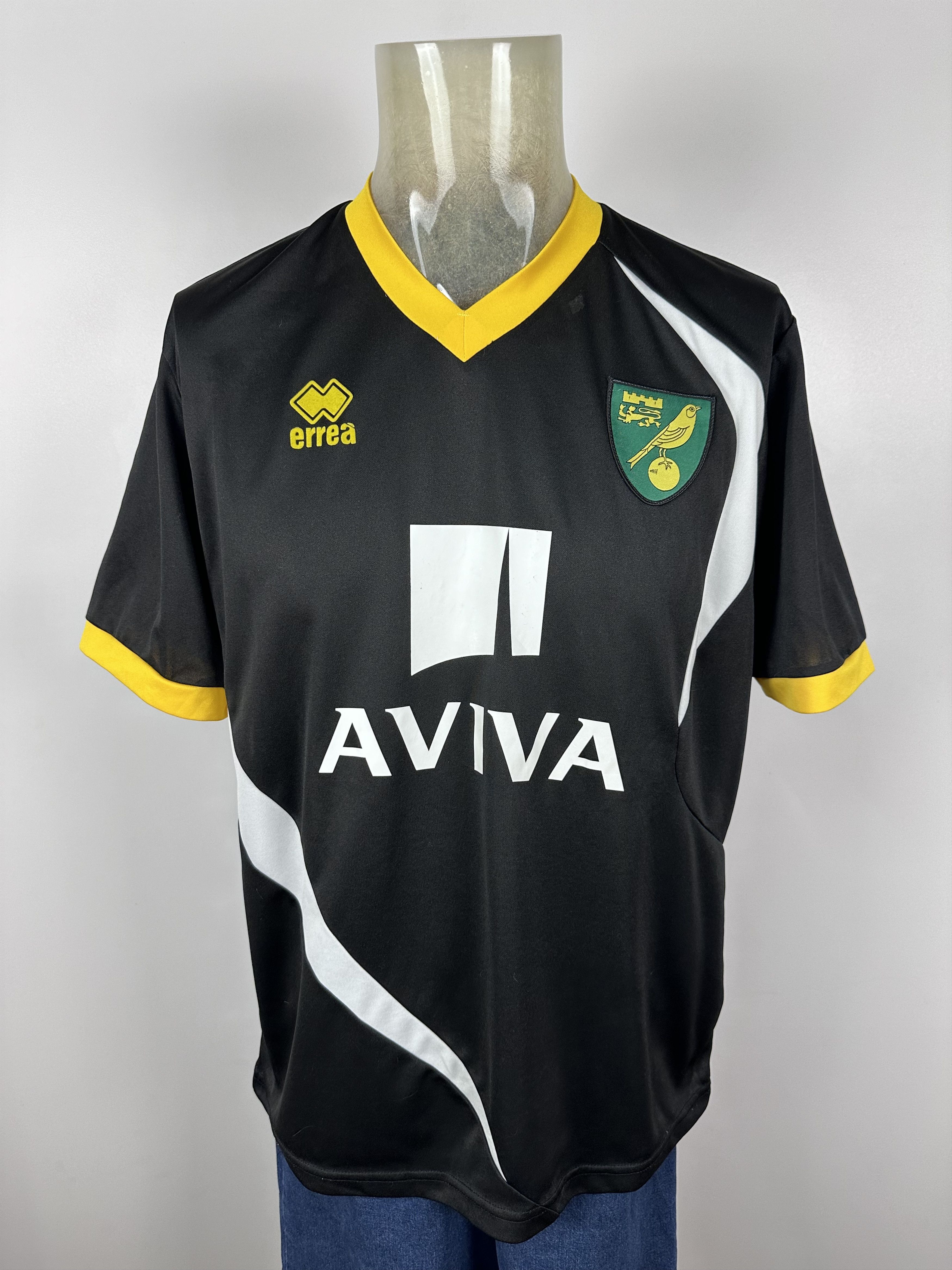 Errea Norwich City 2013 2014 Training Football Shirt Soccer Jersey Size US XL / EU 56 / 4 - 1 Thumbnail