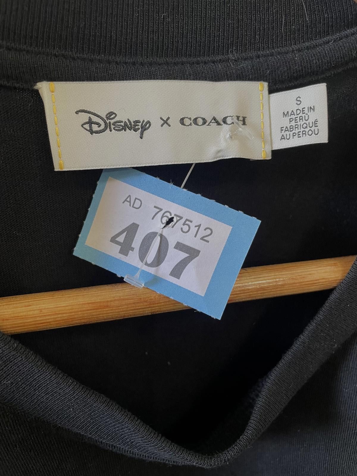 Coach Disney x Coach Black Short Sleeve T-Shirt Men's Small Size US S / EU 44-46 / 1 - 3 Thumbnail