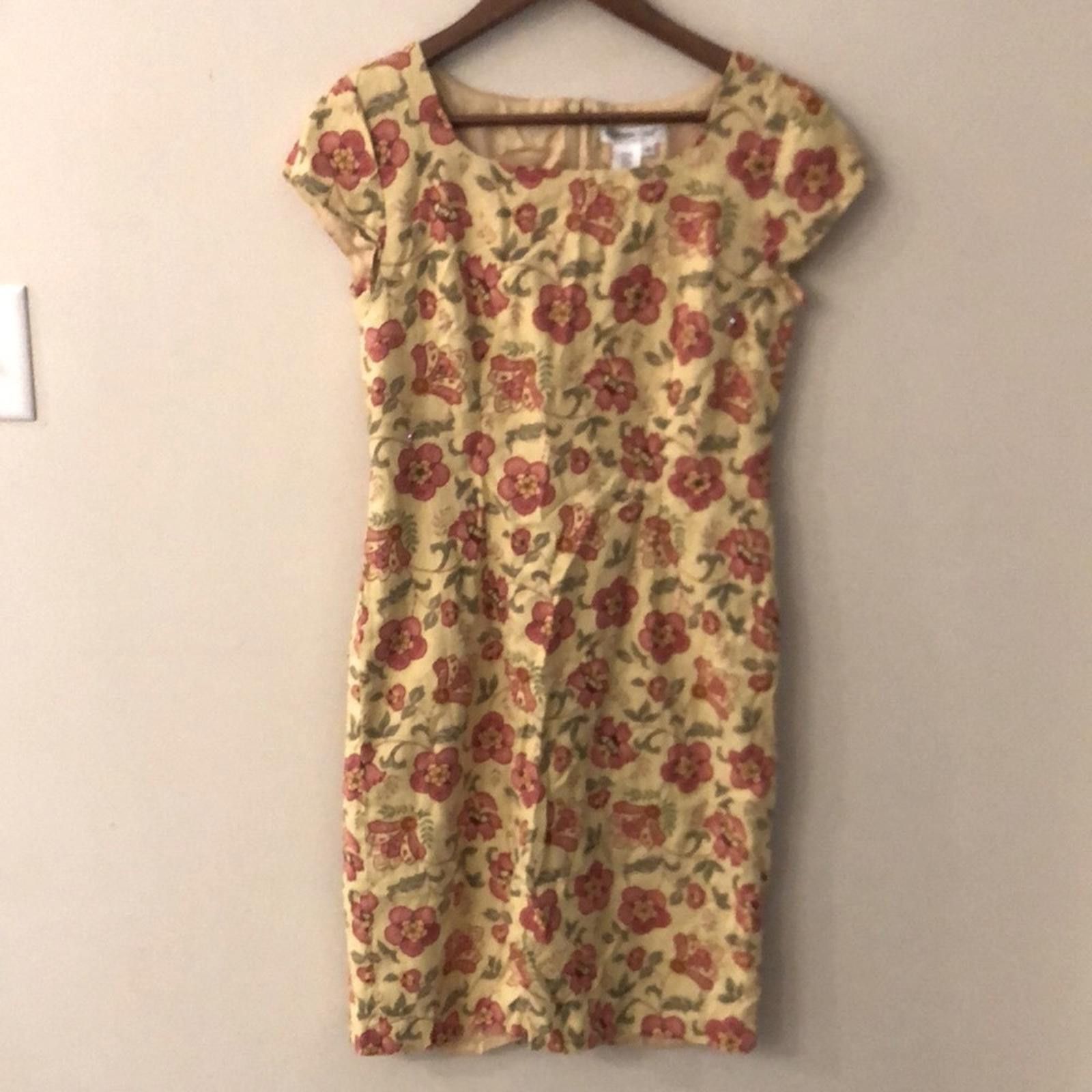 Coldwater Creek Coldwater Creek linen blend Floral long dress lined SZ 6 Size M / US 6-8 / IT 42-44 - 1 Thumbnail