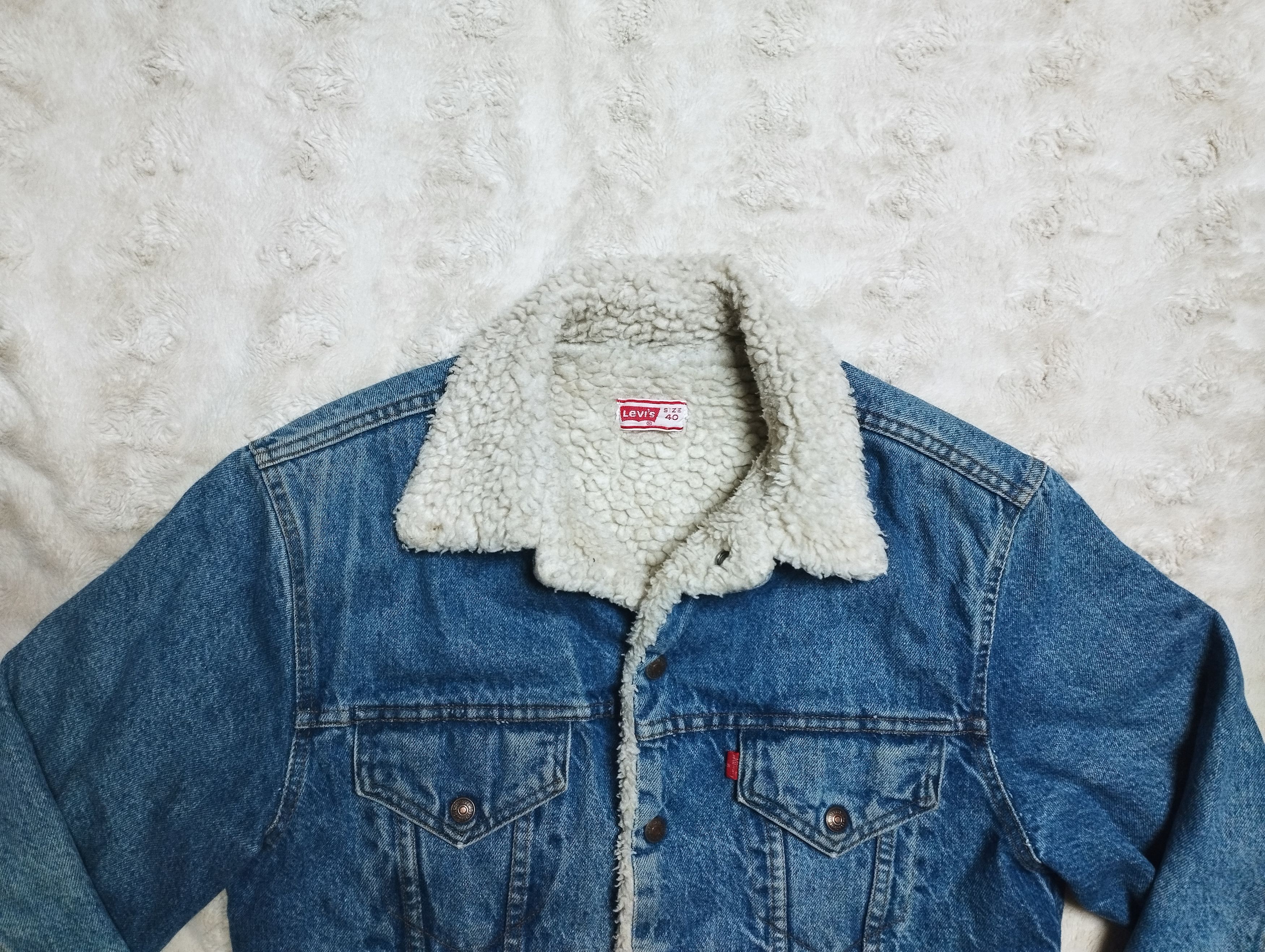 Levi's Vintage Clothing × Vintage Levis Sherpa Trucker Jacket vintage men's size 40 Size US M / EU 48-50 / 2 - 2 Thumbnail
