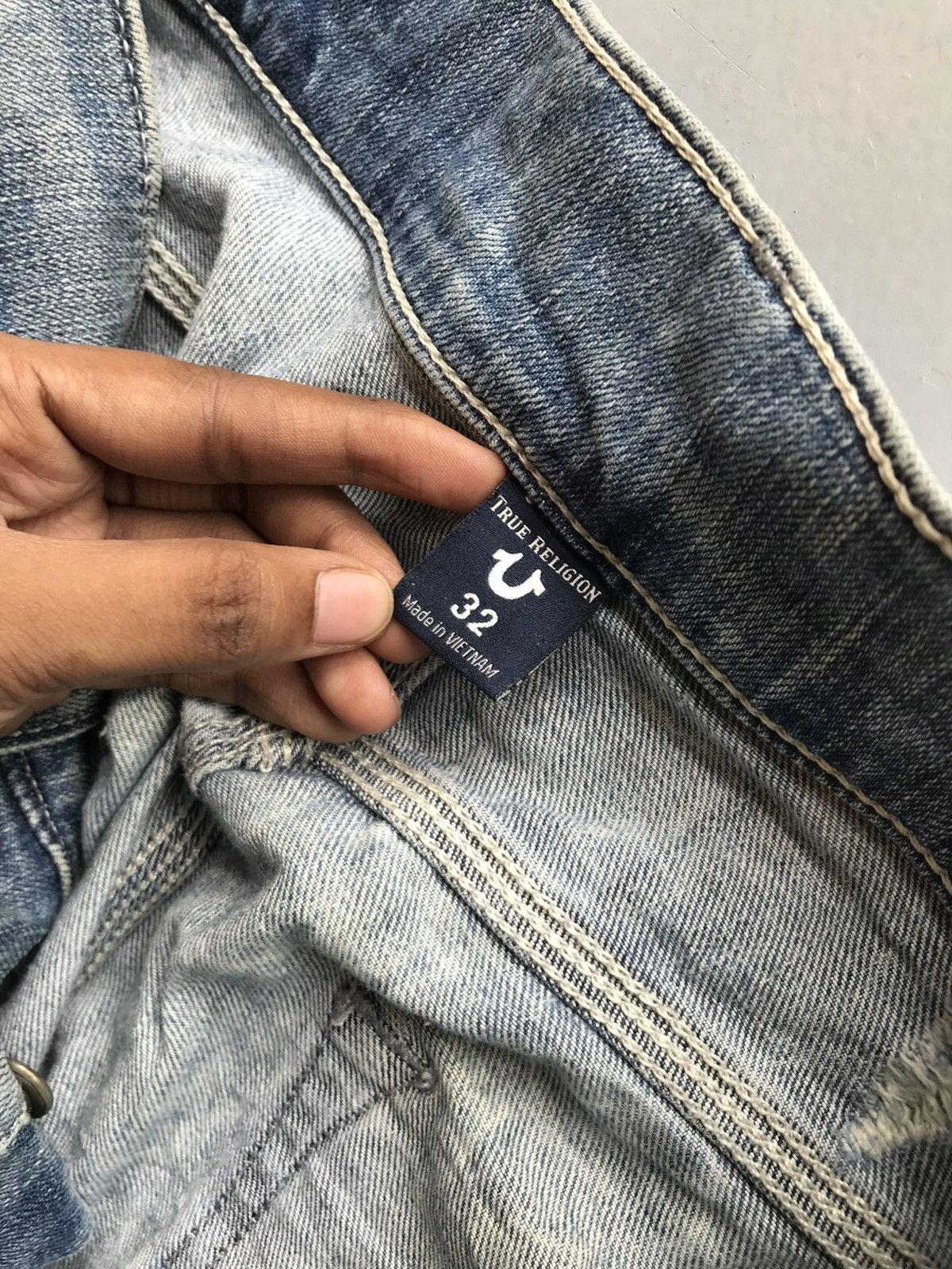 True Religion Vintage true religion zipper pockets dusty denim Size US 38 / EU 54 - 10 Thumbnail