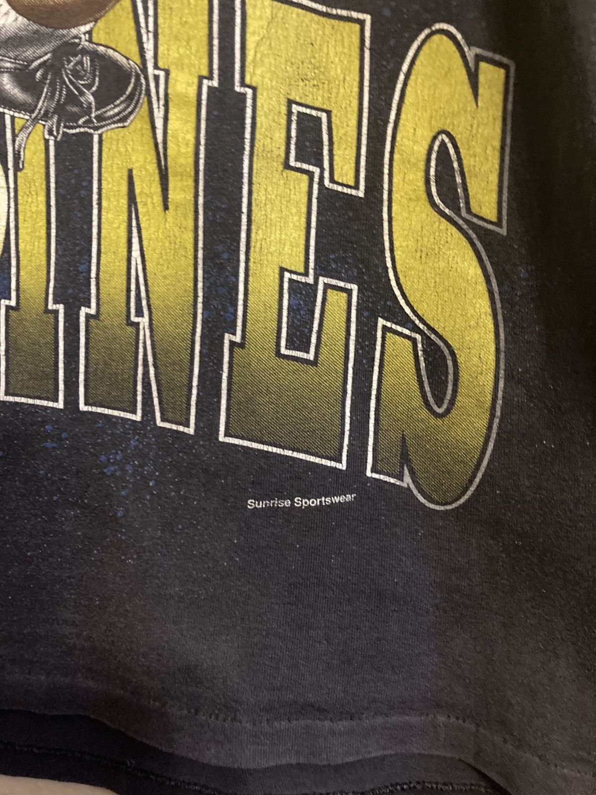 Vintage Vintage 90s Michigan Wolverines AOP Shirt Size US XL / EU 56 / 4 - 6 Thumbnail