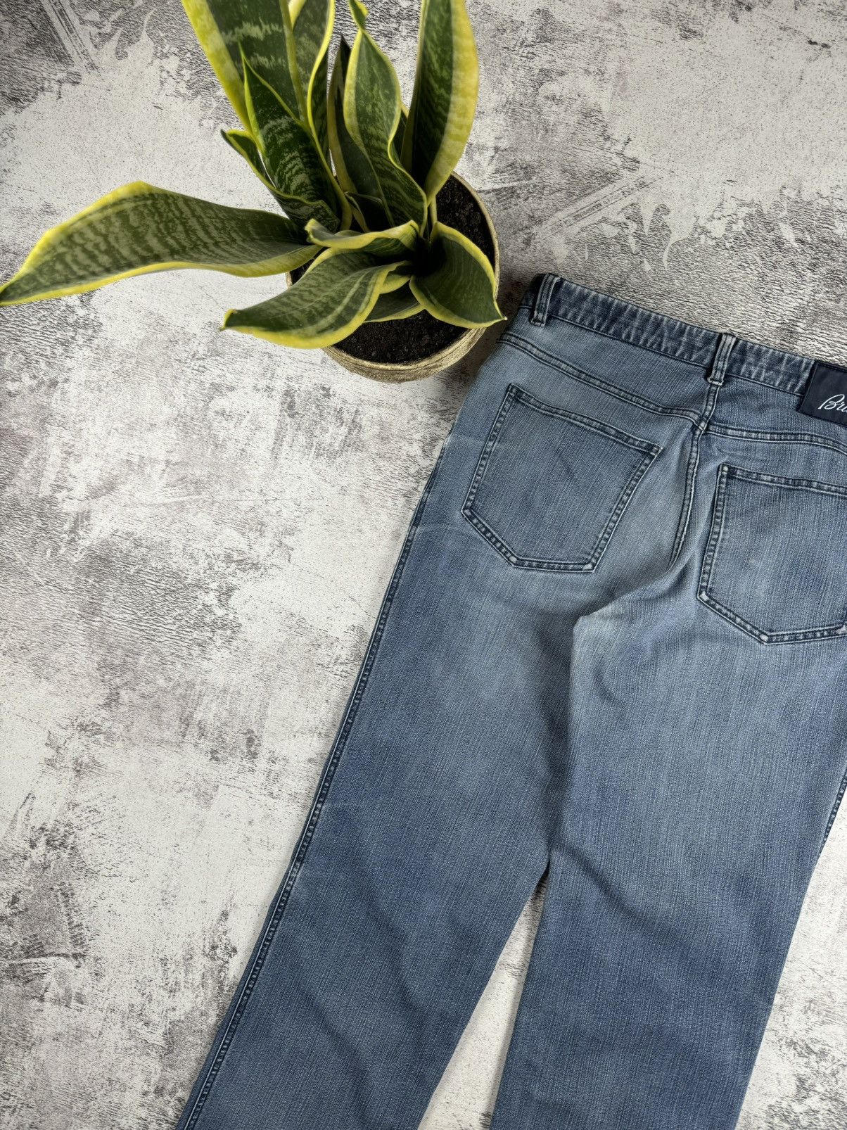 Brioni Brioni Stelvio 51 Vintage Light Blue Denim Collection Jeans Size US 34 / EU 50 - 4 Thumbnail